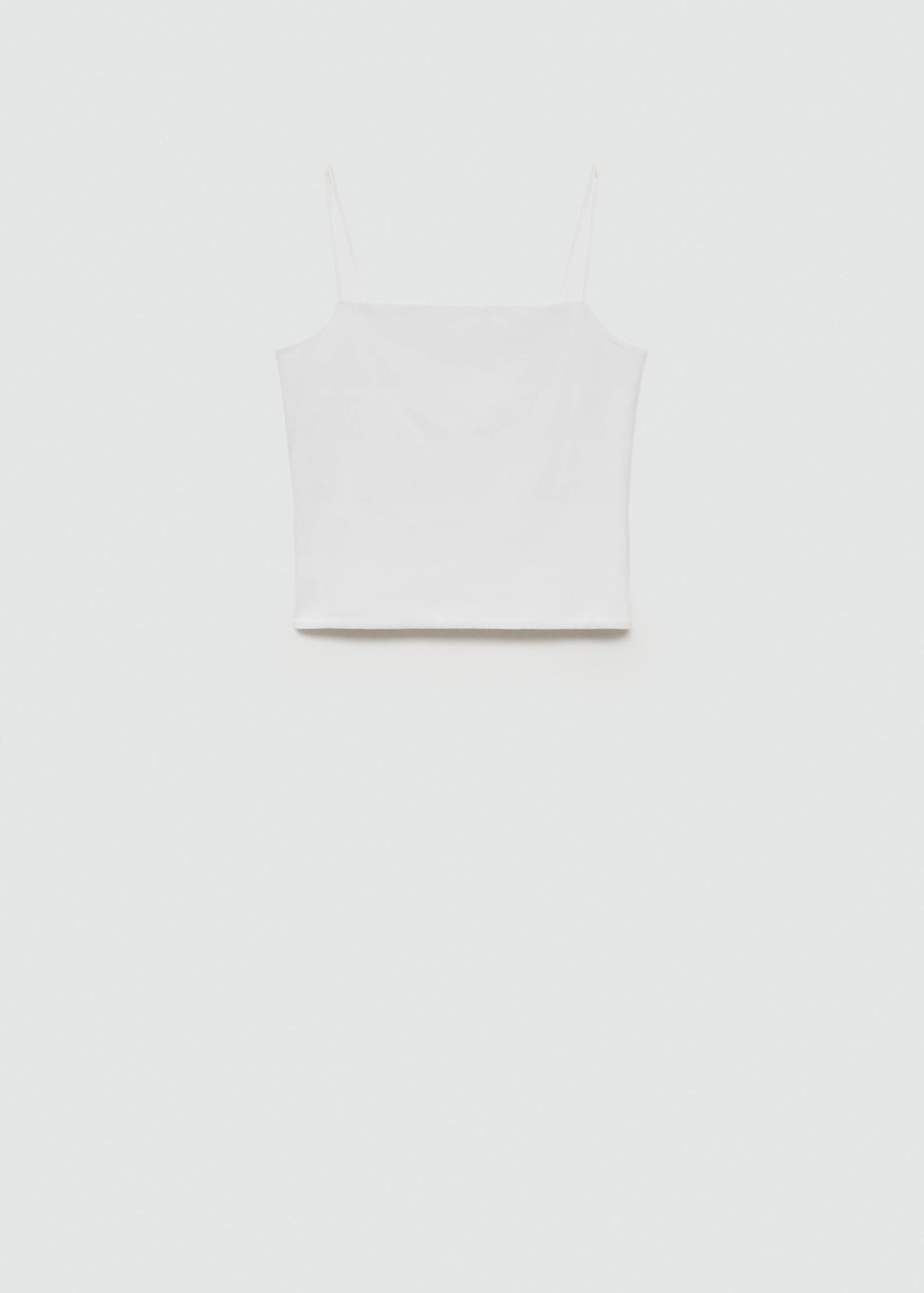 Top na ramiączkach z prostym dekoltem - Artykuł bez modela/modelki