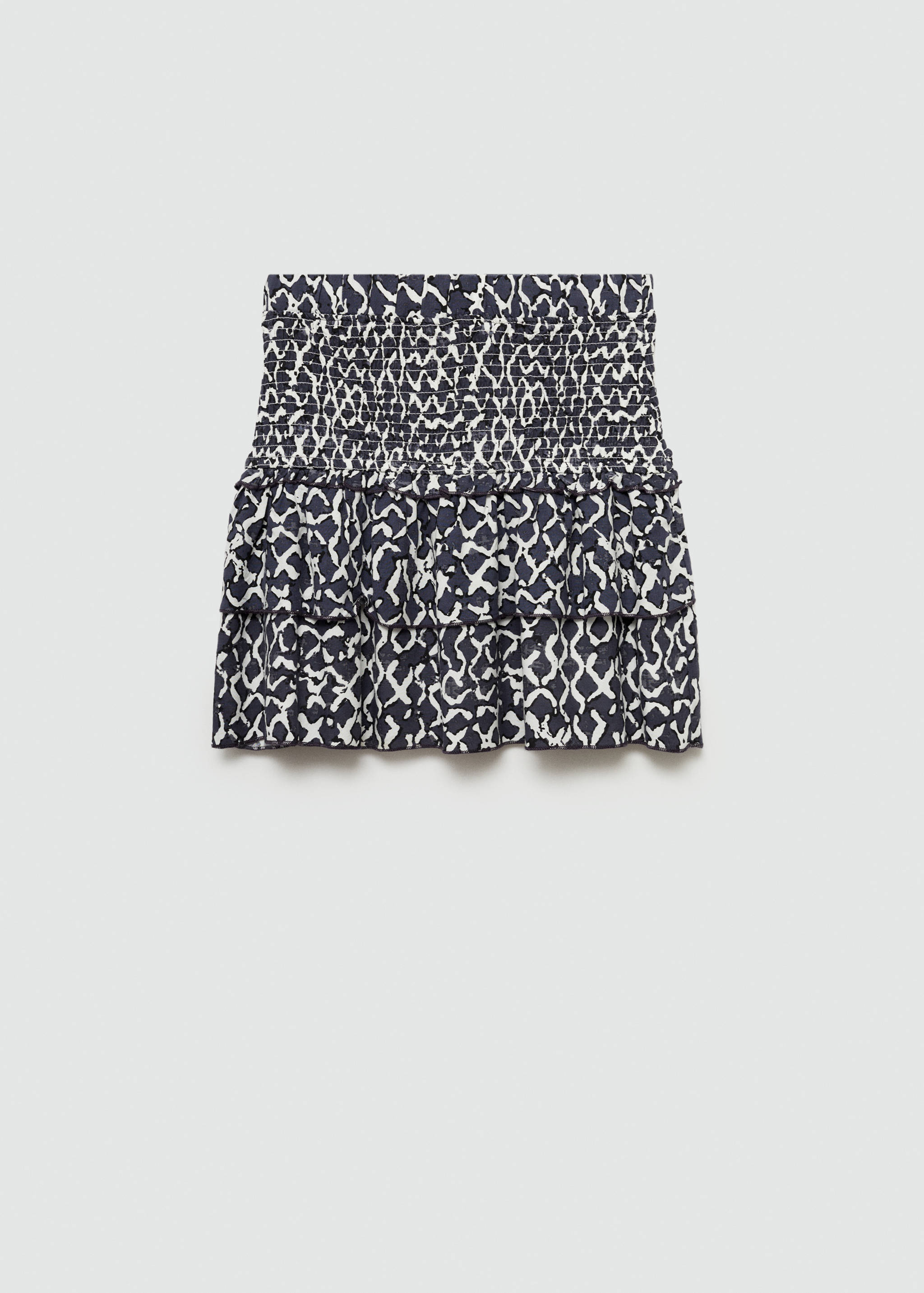 Gathered skirt with ruffles - Article without model