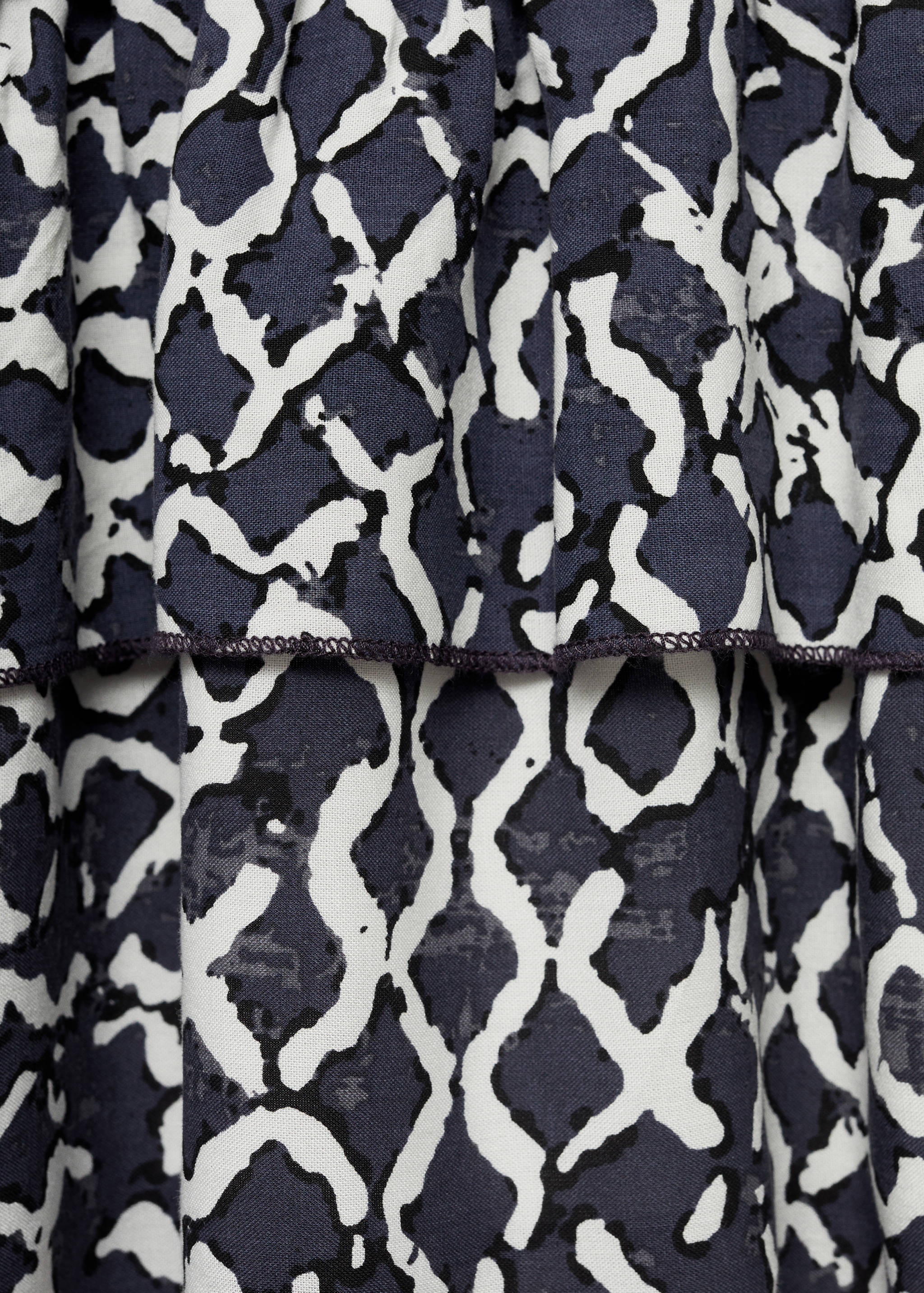 Gathered skirt with ruffles - Details of the article 0