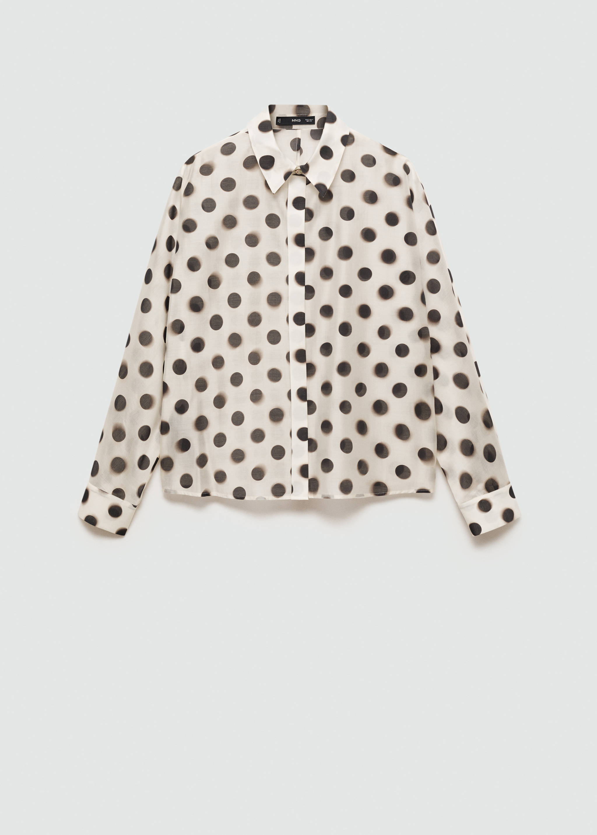 Polka-dot lyocell shirt - Article without model