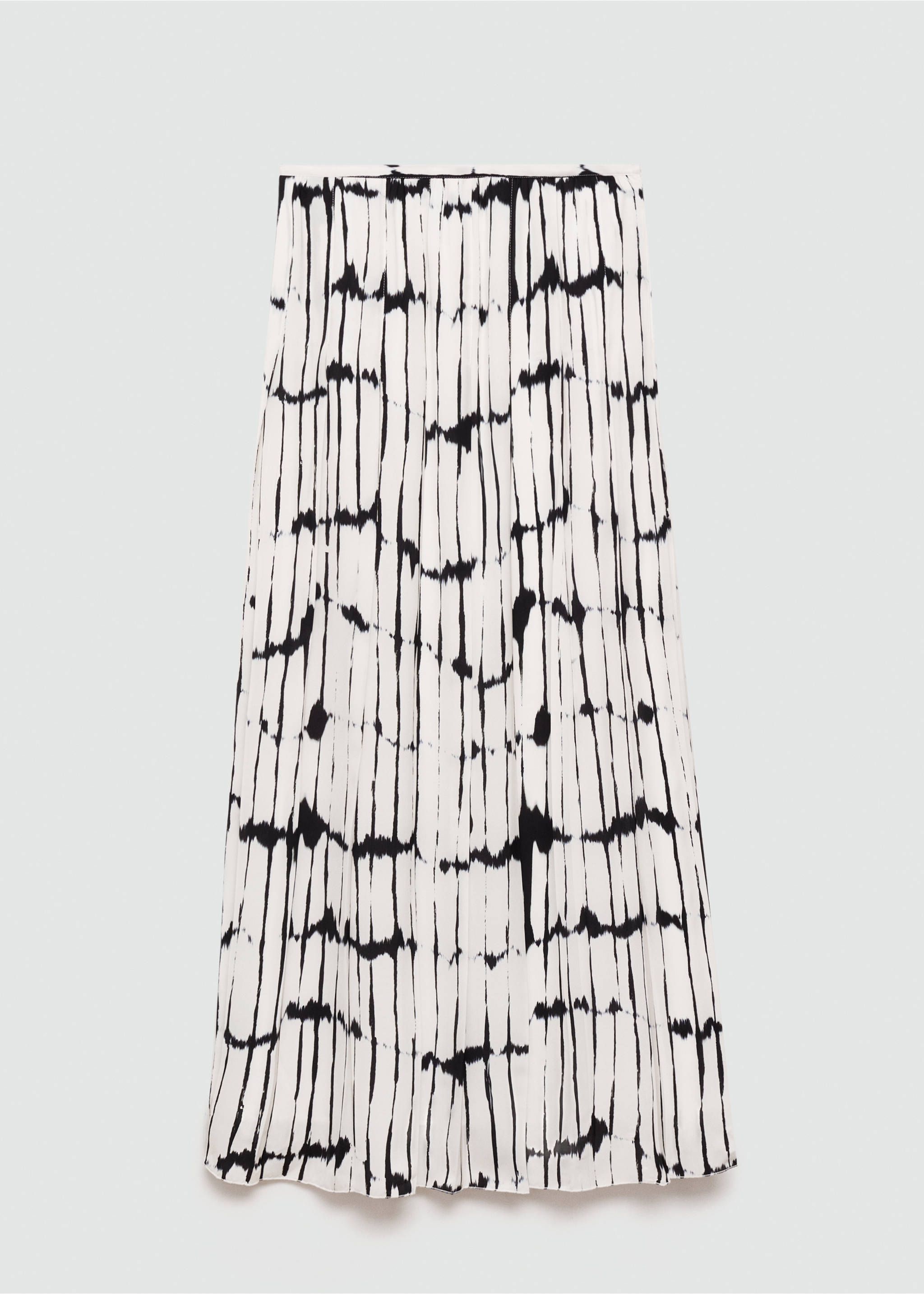 Saia comprida às riscas - Artigo sem modelo, Branco-pérola. Ref: 77084062-00.