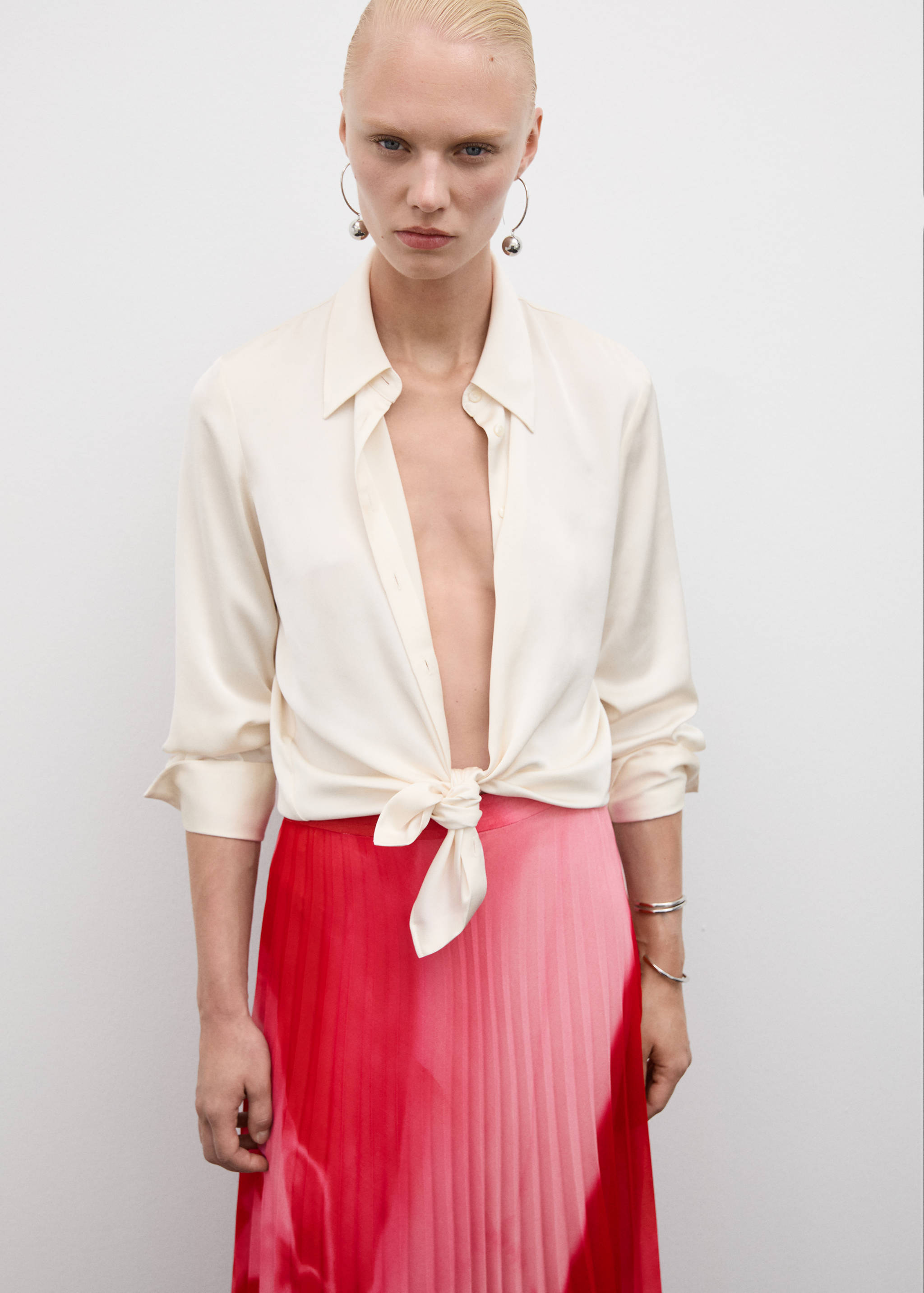 Saia plissada estampada - Pormenor do artigo 1