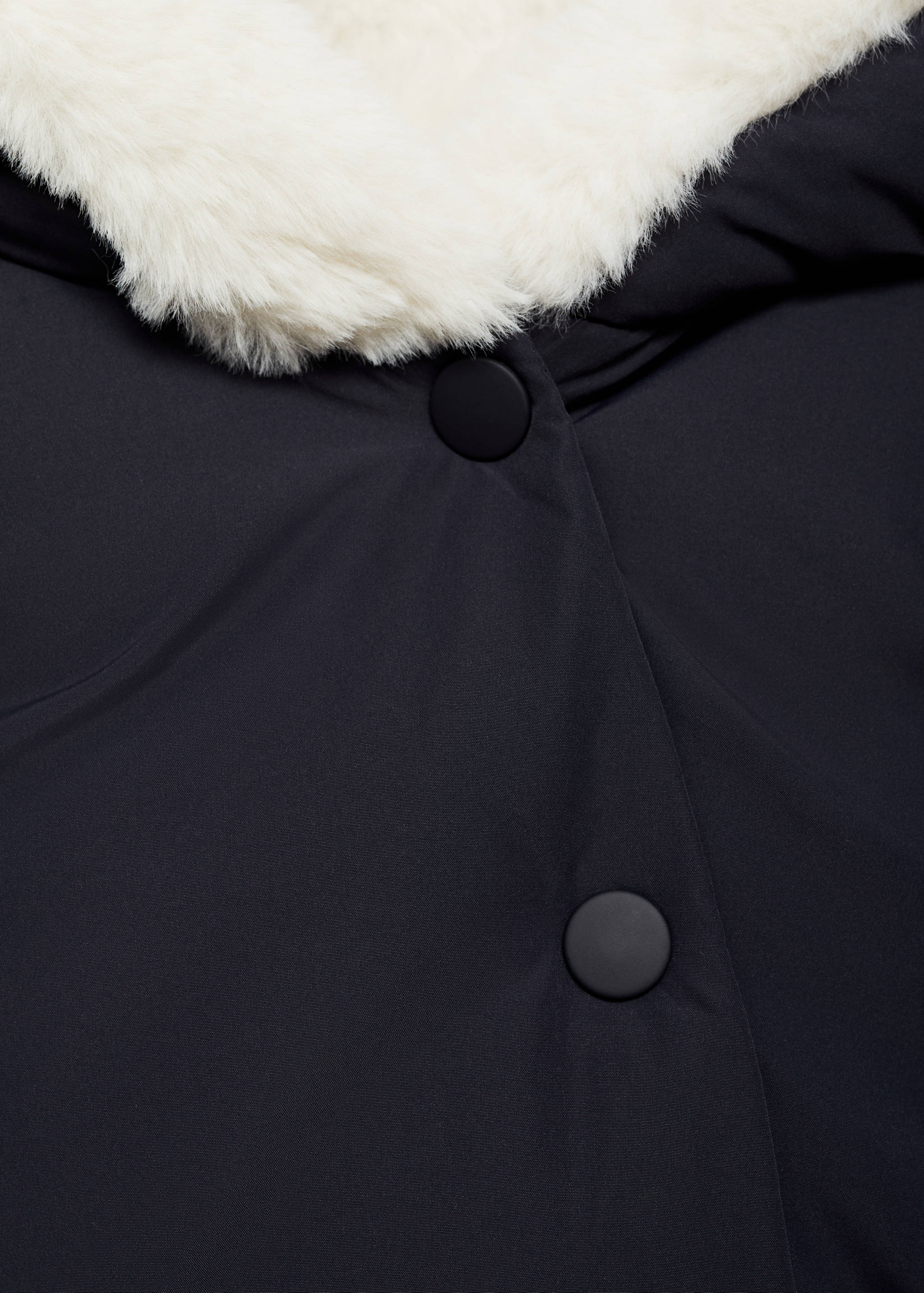 Anorak with shearling-effect hood - Details of the article 8