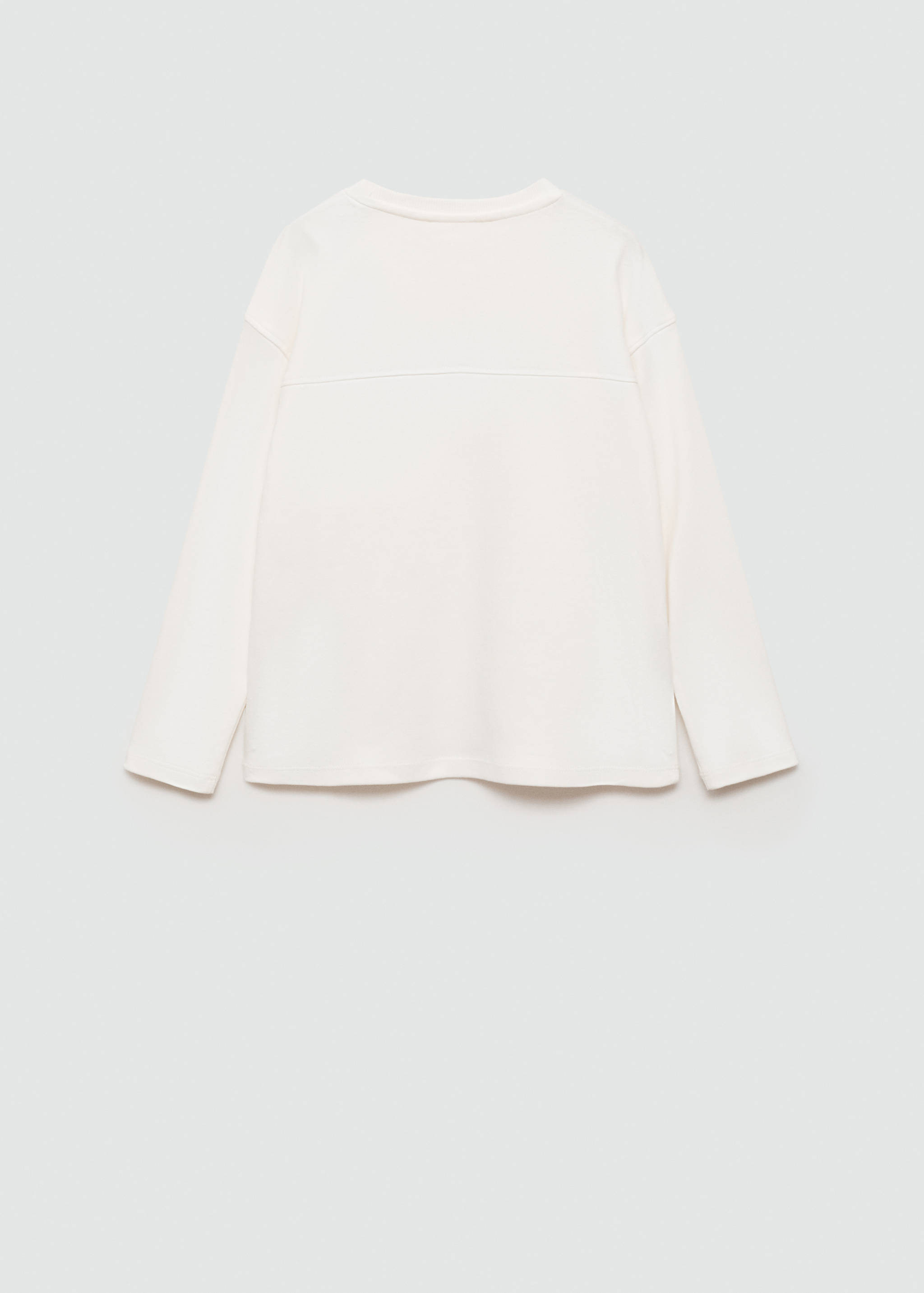 Long sleeve cotton t-shirt - Reverse of the article