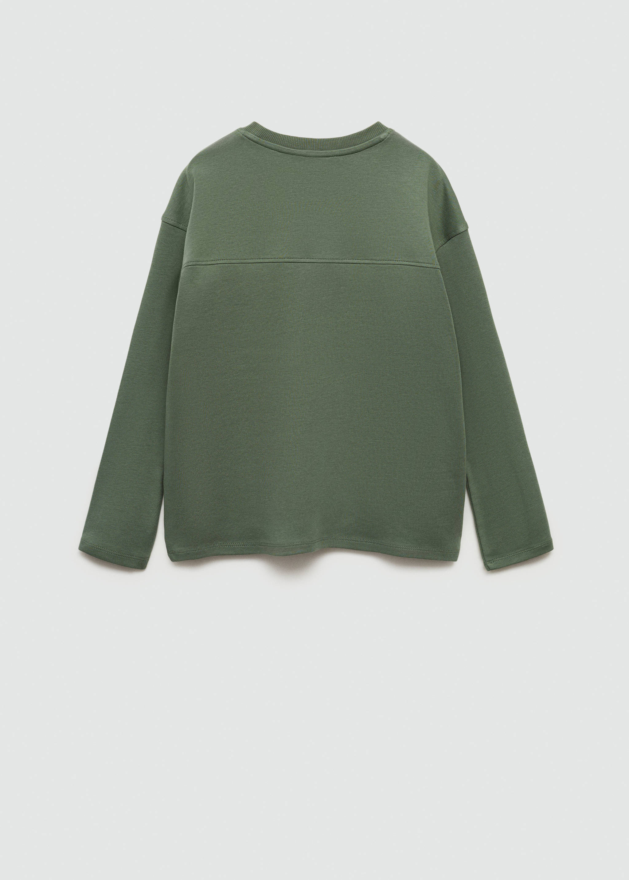 Long sleeve cotton t-shirt - Reverse of the article