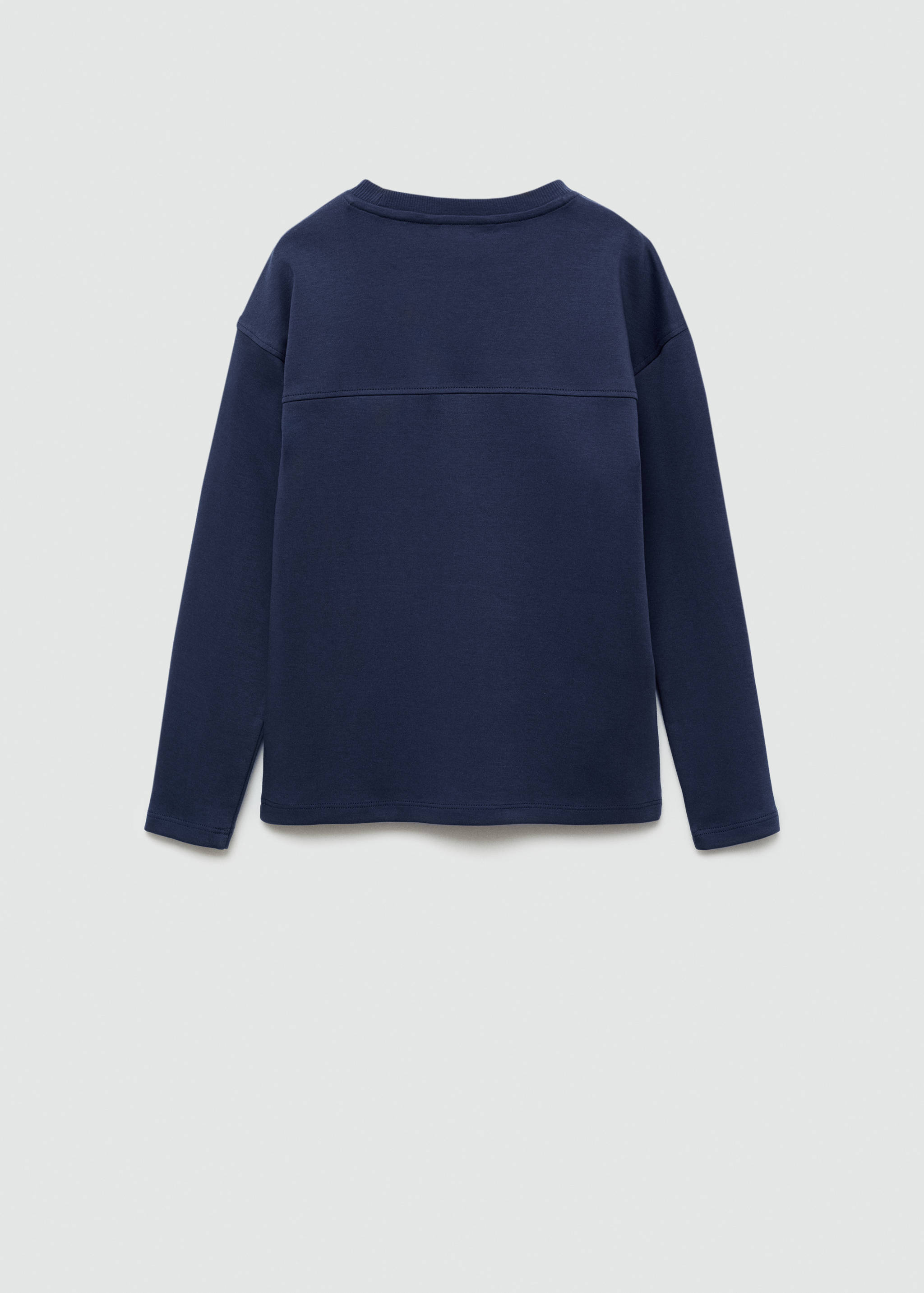 Long sleeve cotton t-shirt - Reverse of the article