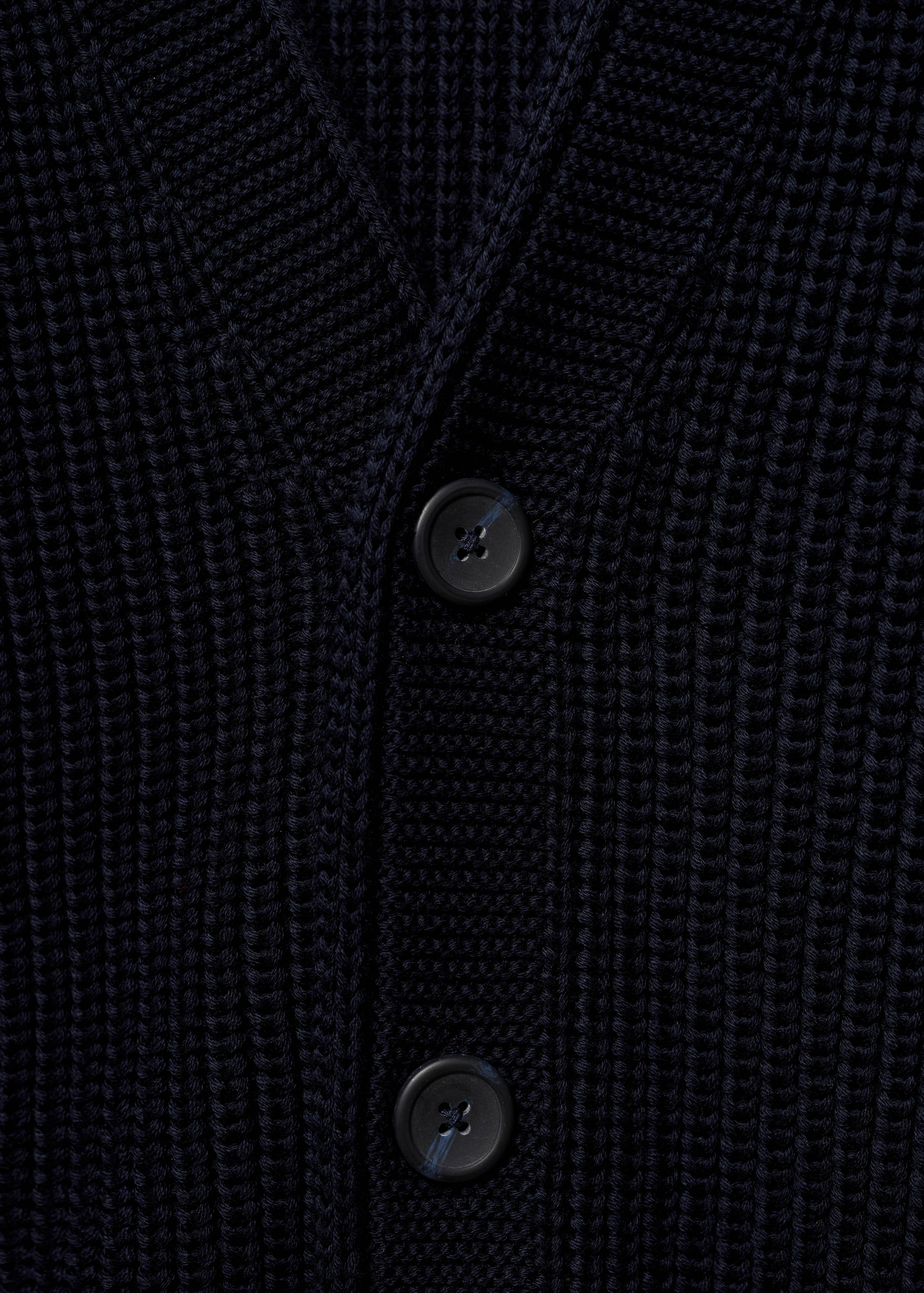 Gerippter Grobstrick-Cardigan mit Knöpfen - Detail des Artikels 8