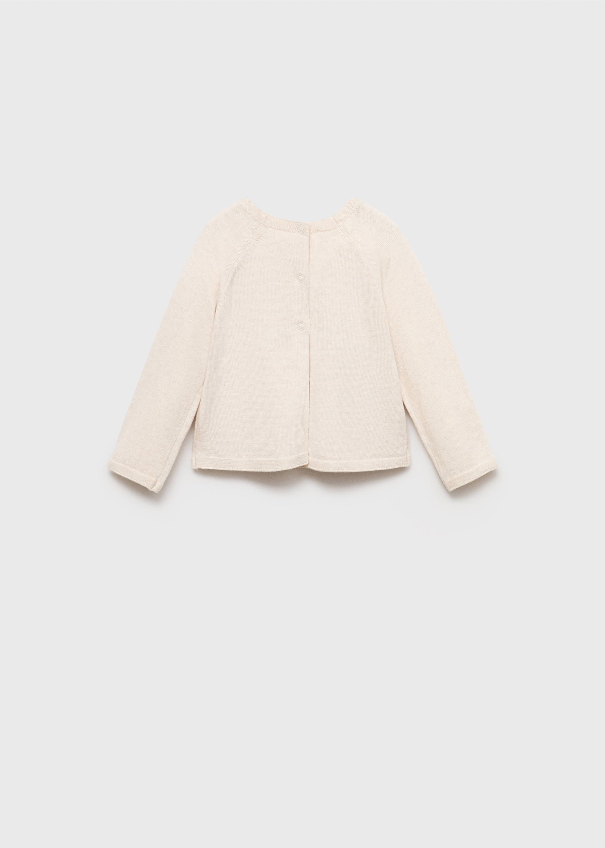 Knit sweater - Reverse of the article, Sand. Ref: 77084449-00.