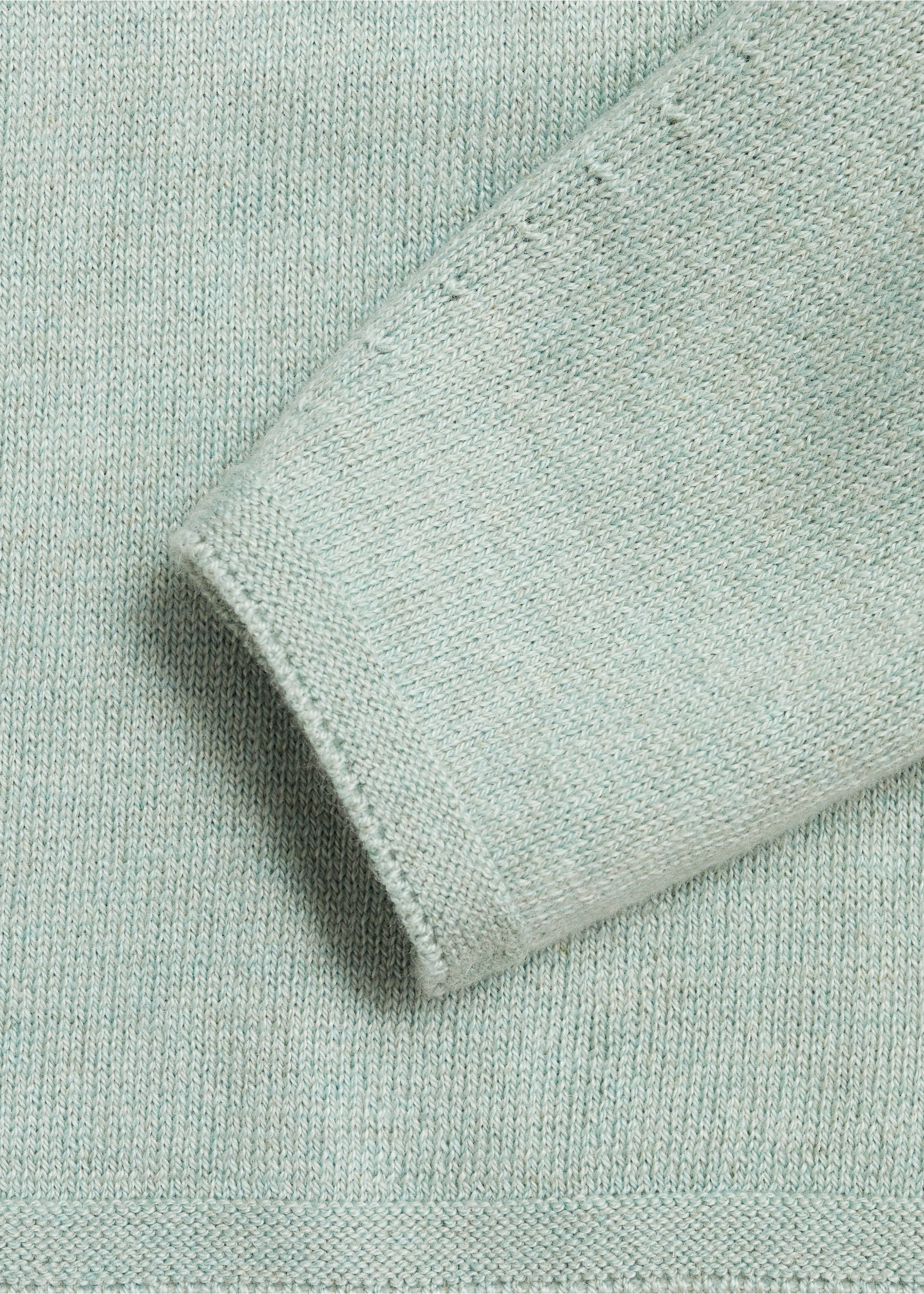 Knit sweater - Details of the article 8, Green. Ref: 77084449-00.