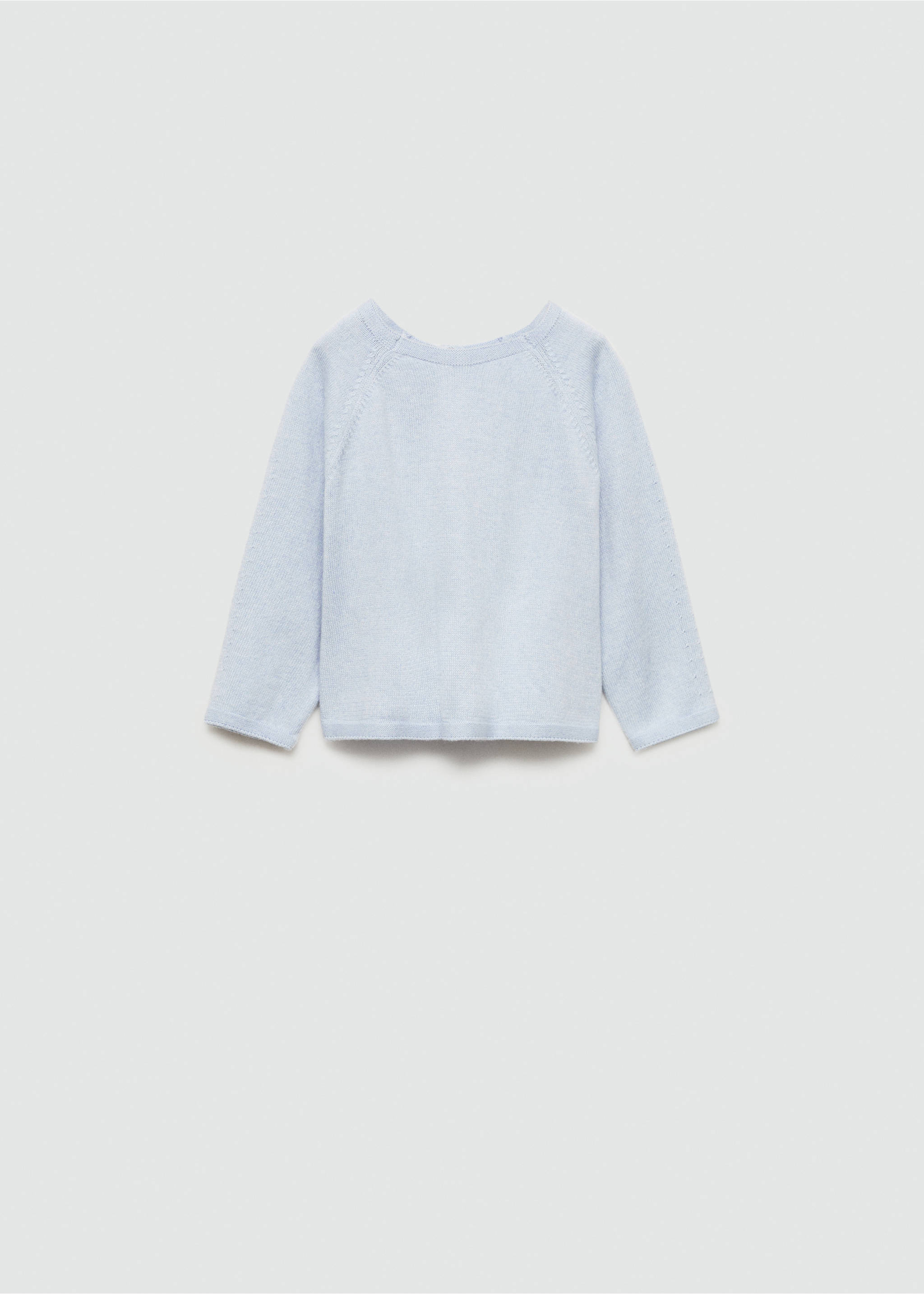 Knit sweater - Article without model, Sky Blue. Ref: 77084449-00.