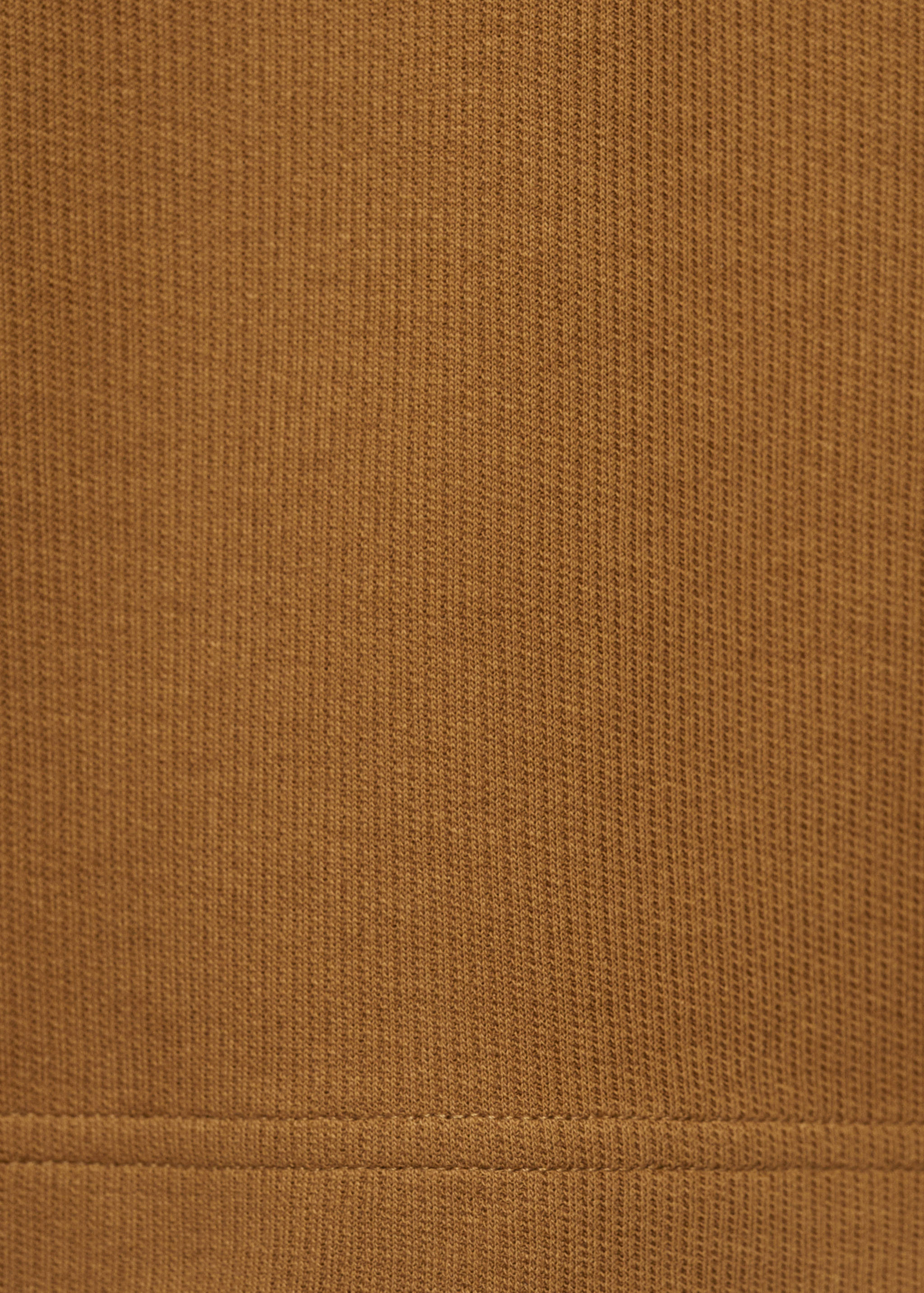 Fine rib-knit polo shirt - Details of the article 0