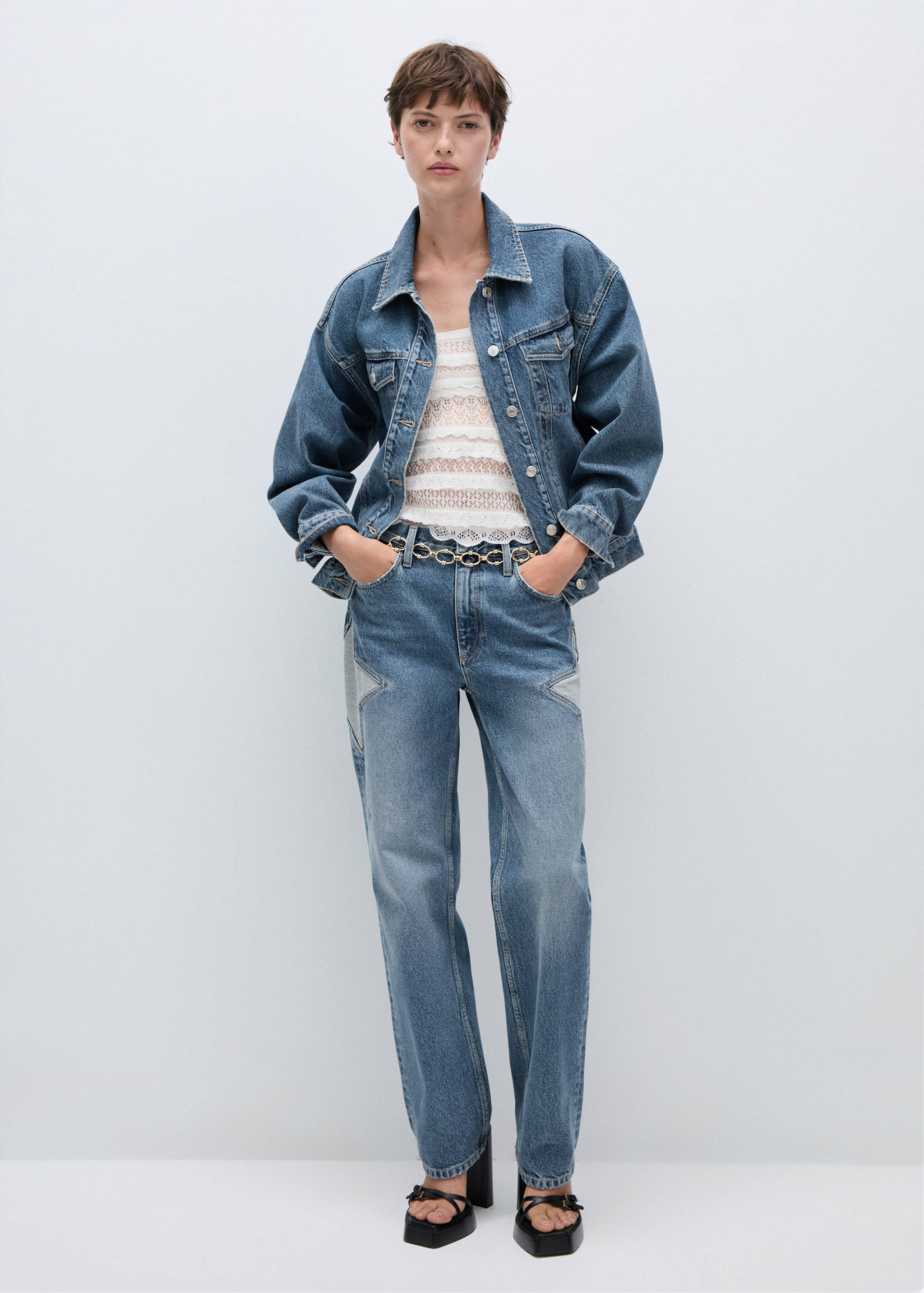 Star denim jacket - General plane