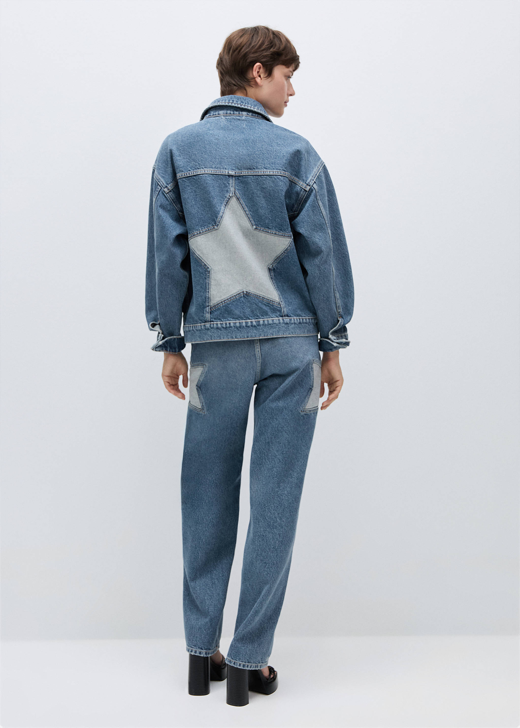 Star denim jacket - Reverse of the article