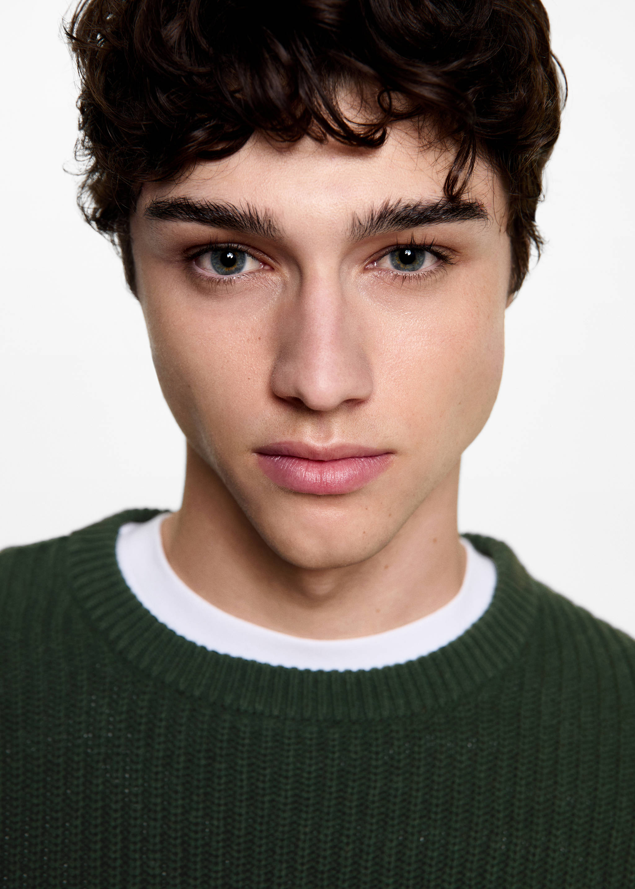 Ribbed cotton knitted sweater - Details of the article 1