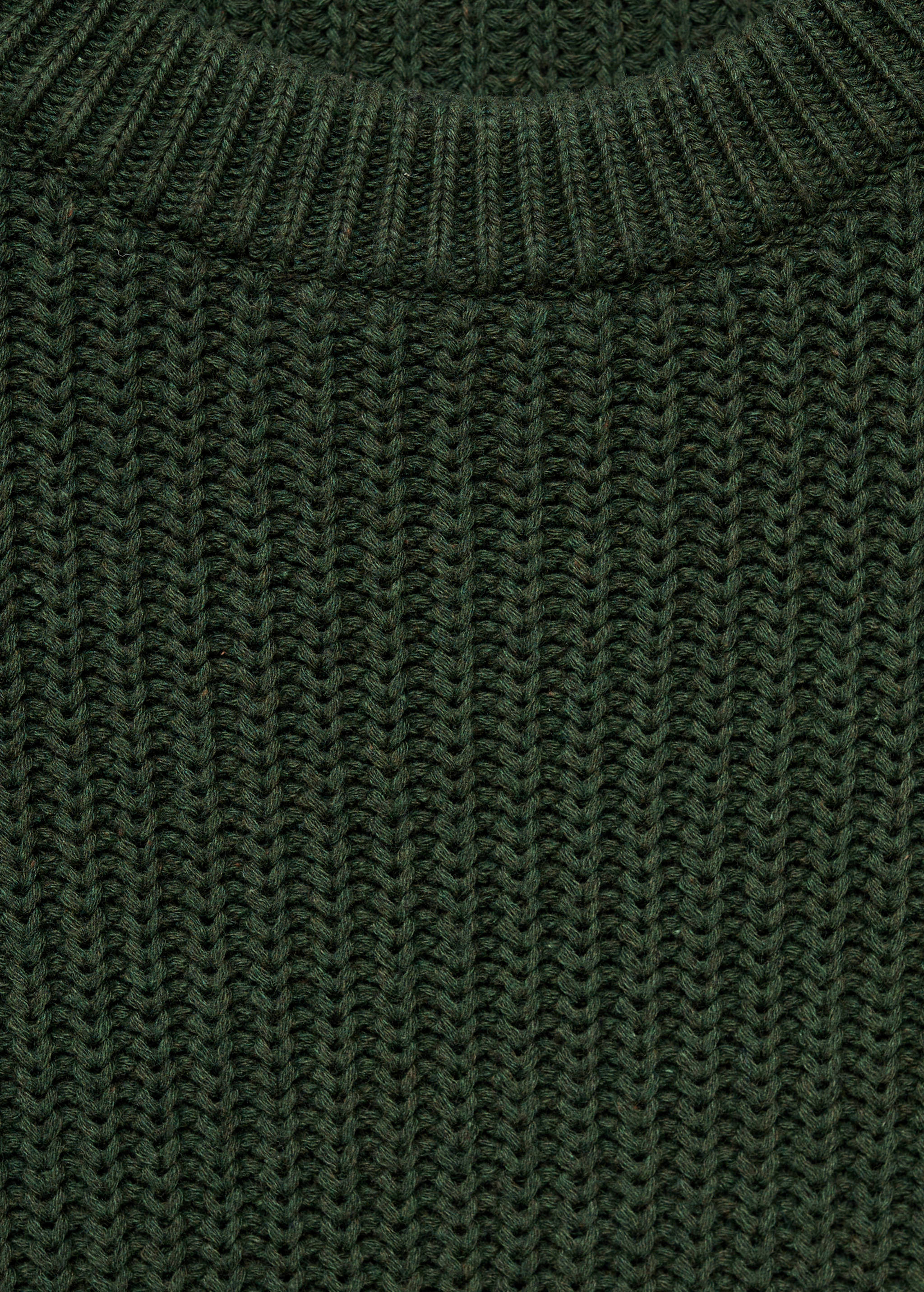 Ribbed cotton knitted sweater - Details of the article 8