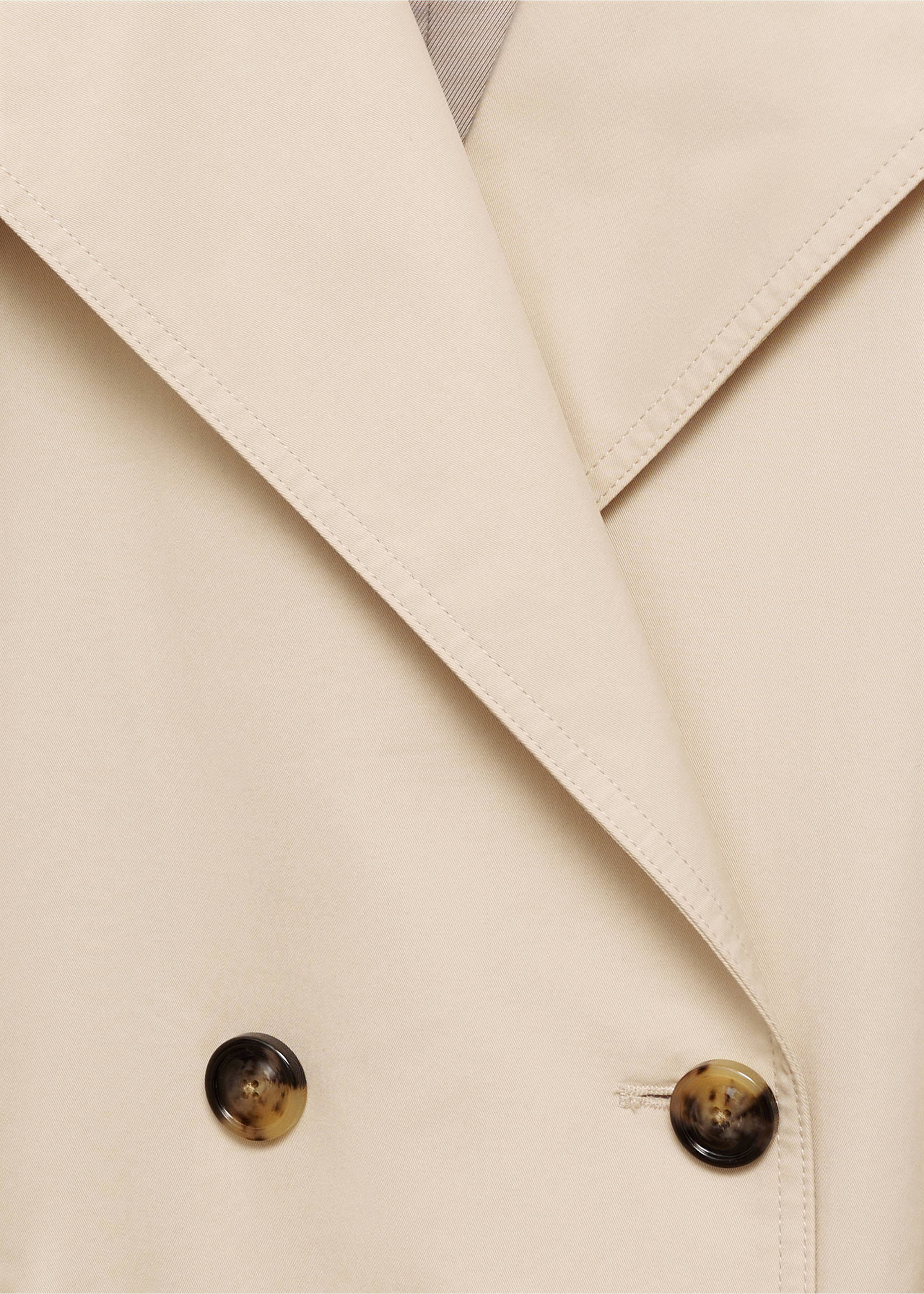 Trench long double boutonnage - Détail de l'article 8, Beige. Ref: 77084762-00.
