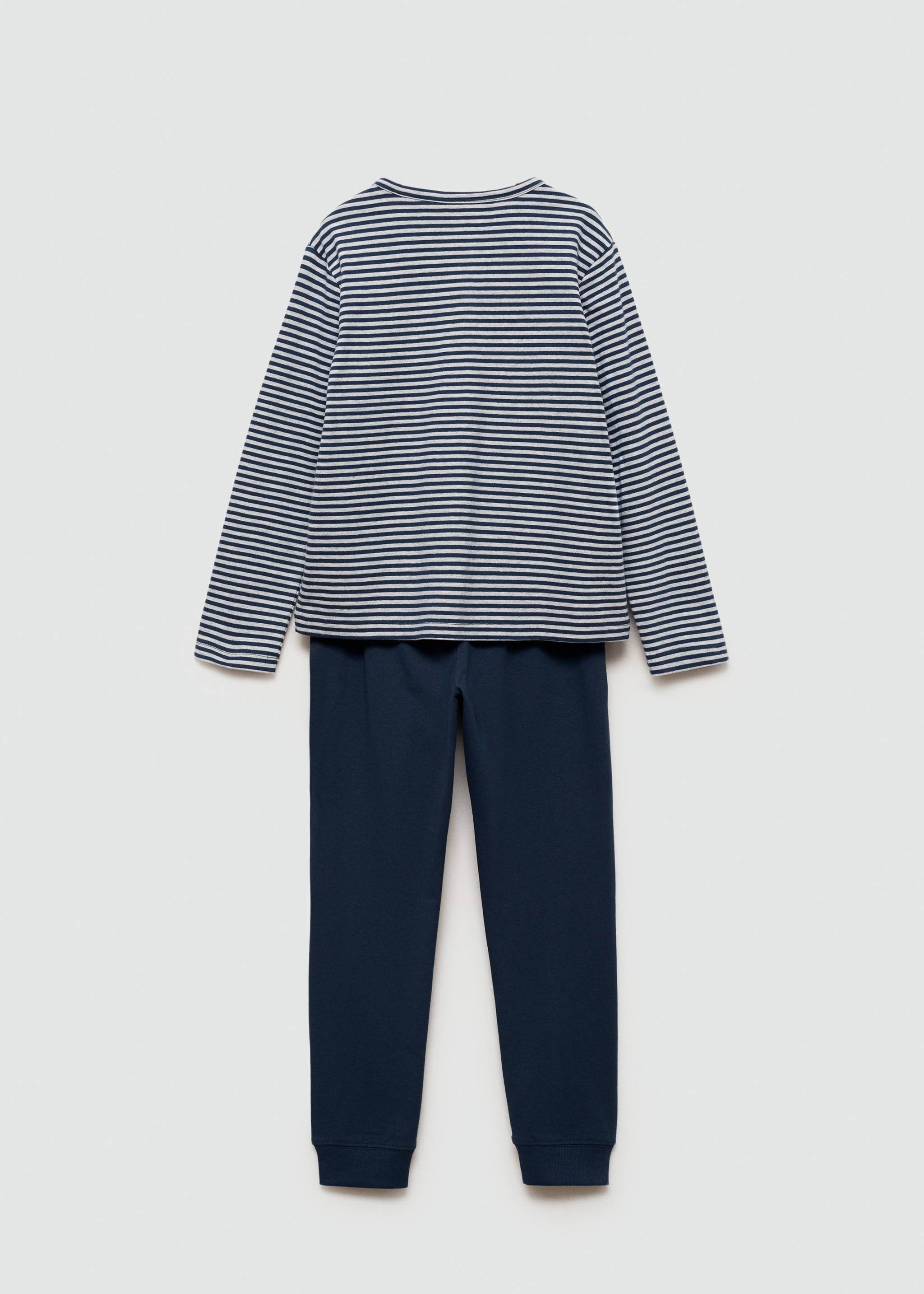 Striped cotton long pyjama - Reverse of the article