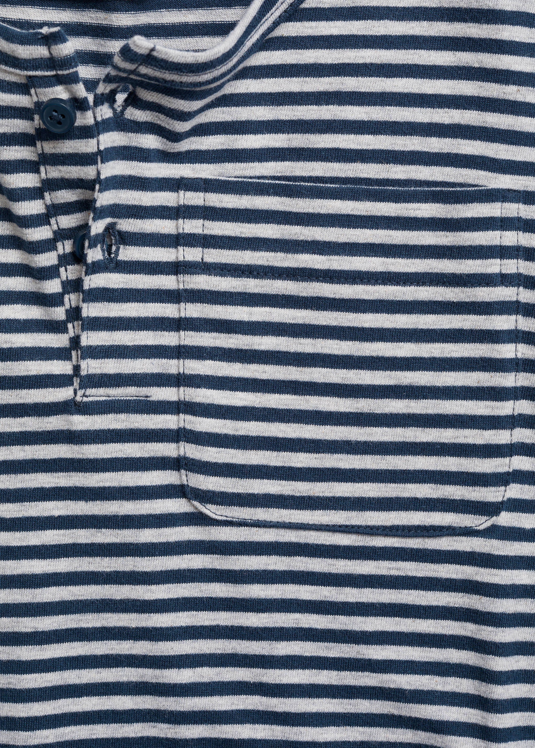 Striped cotton long pyjama - Details of the article 0