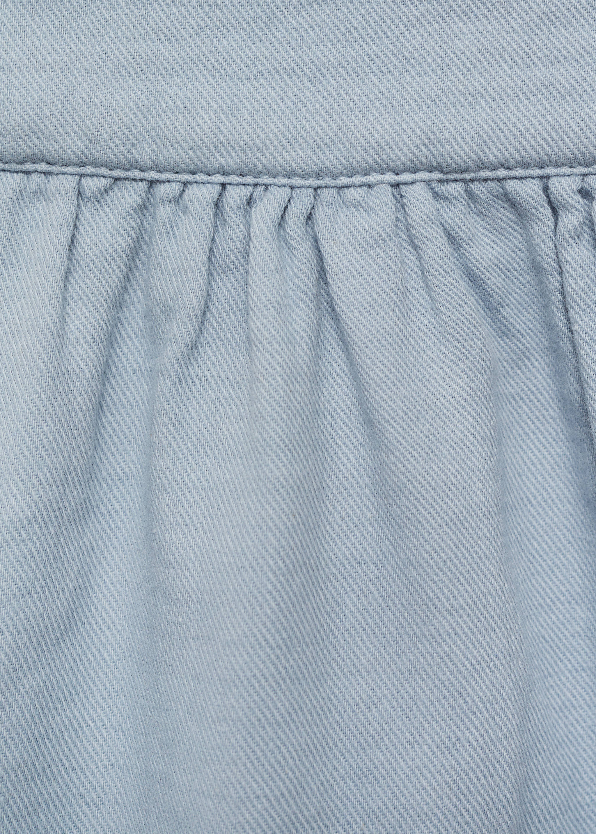 Short cotton pinafore dress - Details of the article 0