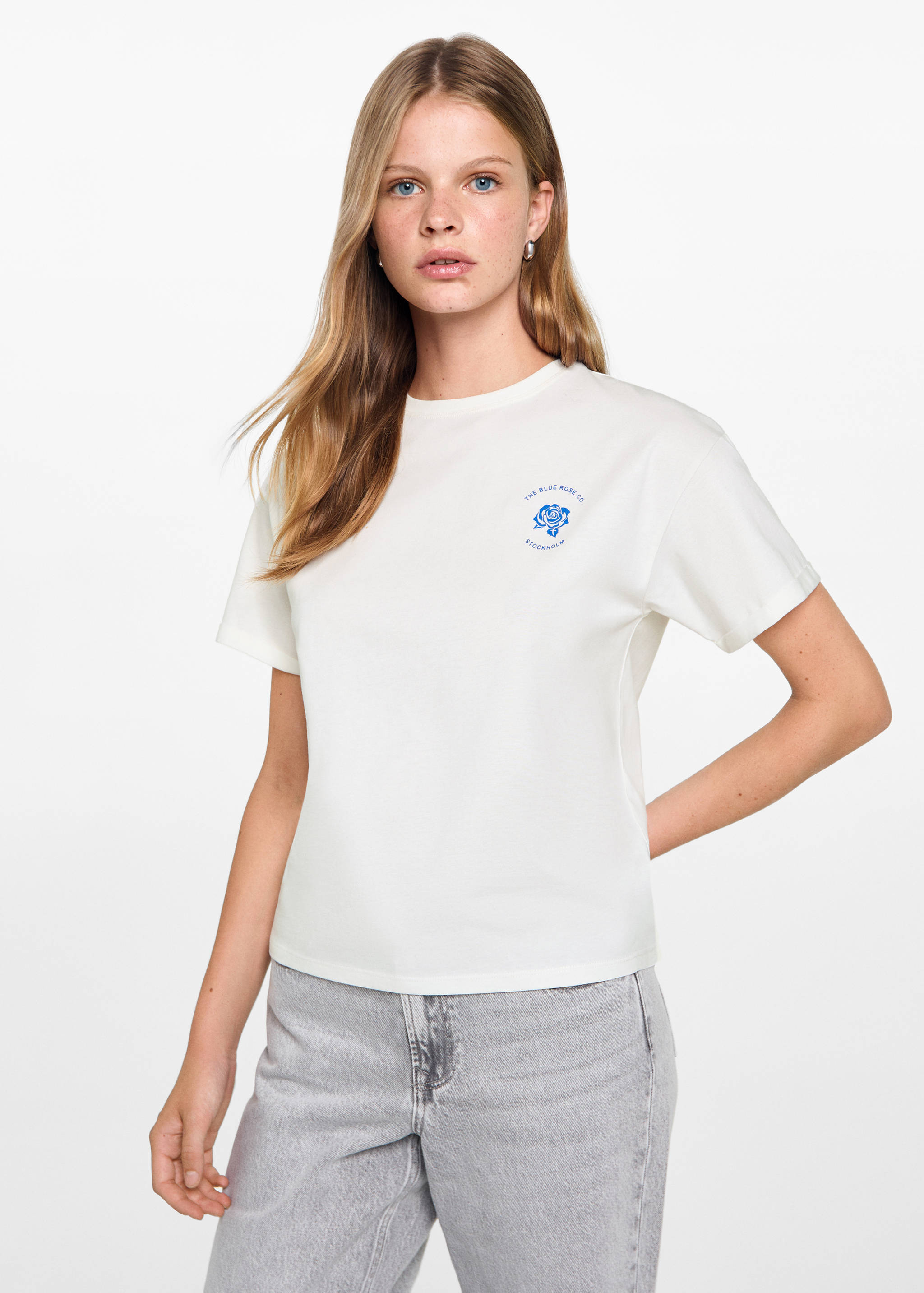 Koszulka z nadrukiem na plecach - Plan średni