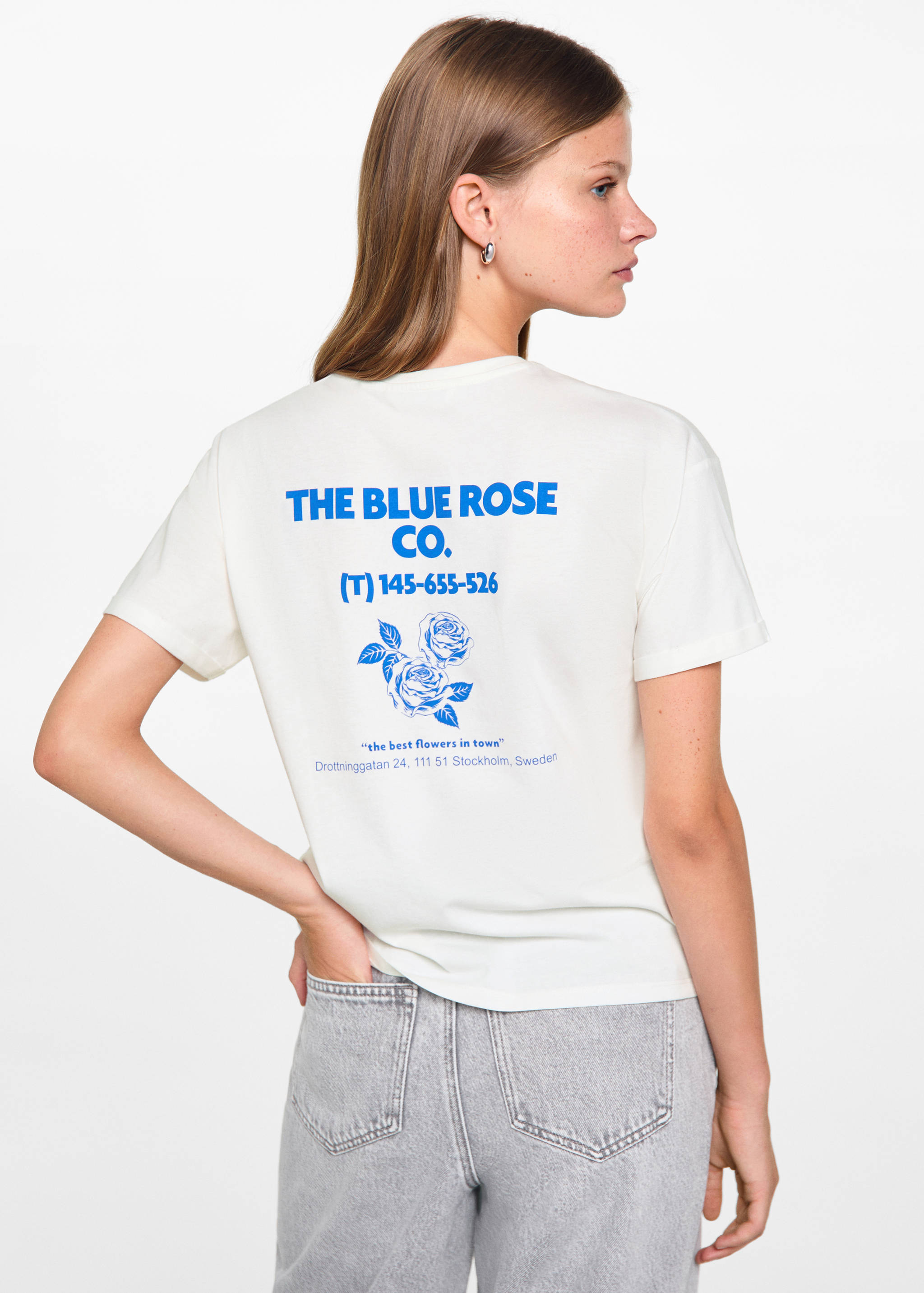 Koszulka z nadrukiem na plecach - Tylna strona artykułu