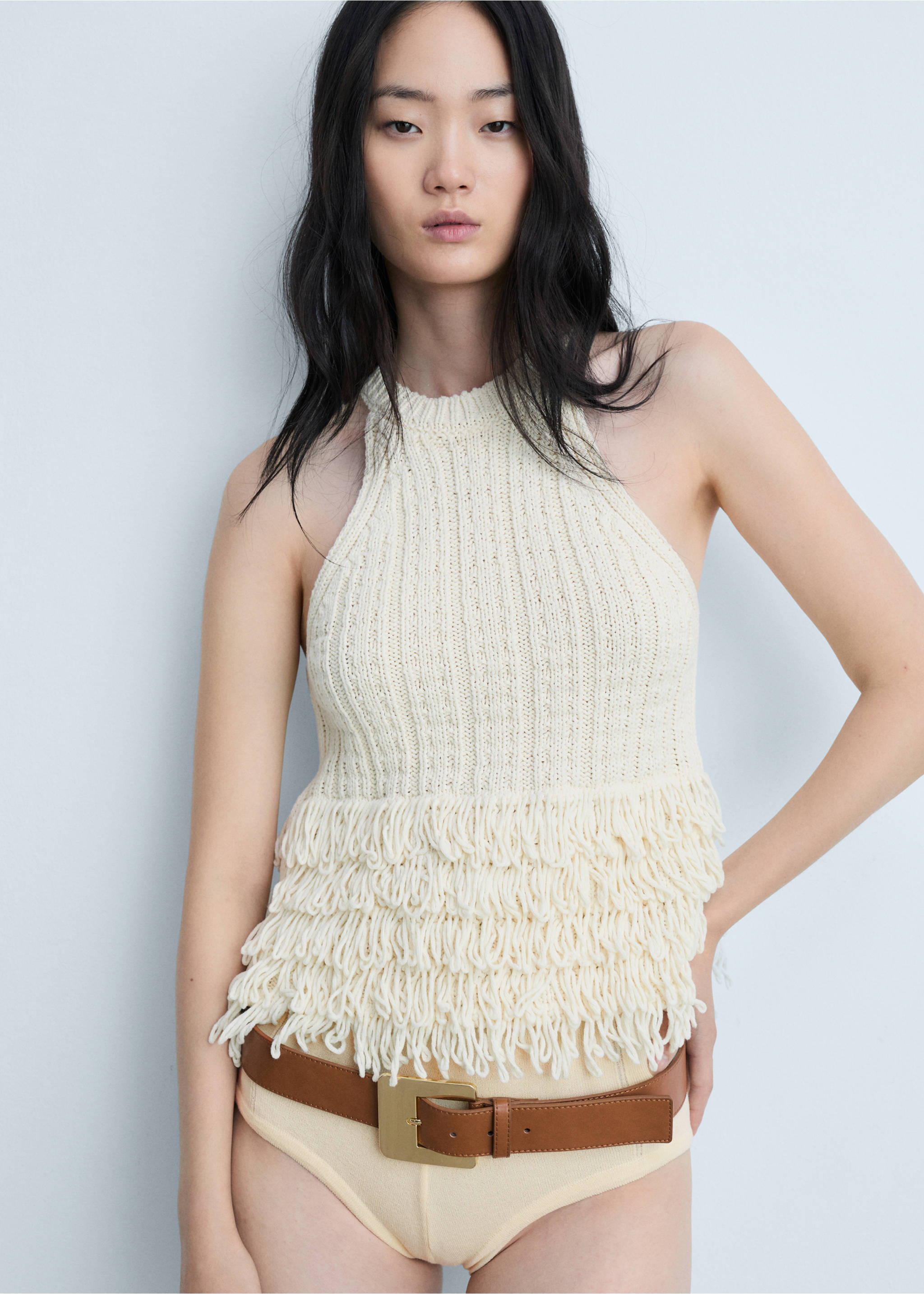 Braga punto costuras decorativas - Detalle del artículo 2, Crudo. Ref: 77084791-00.