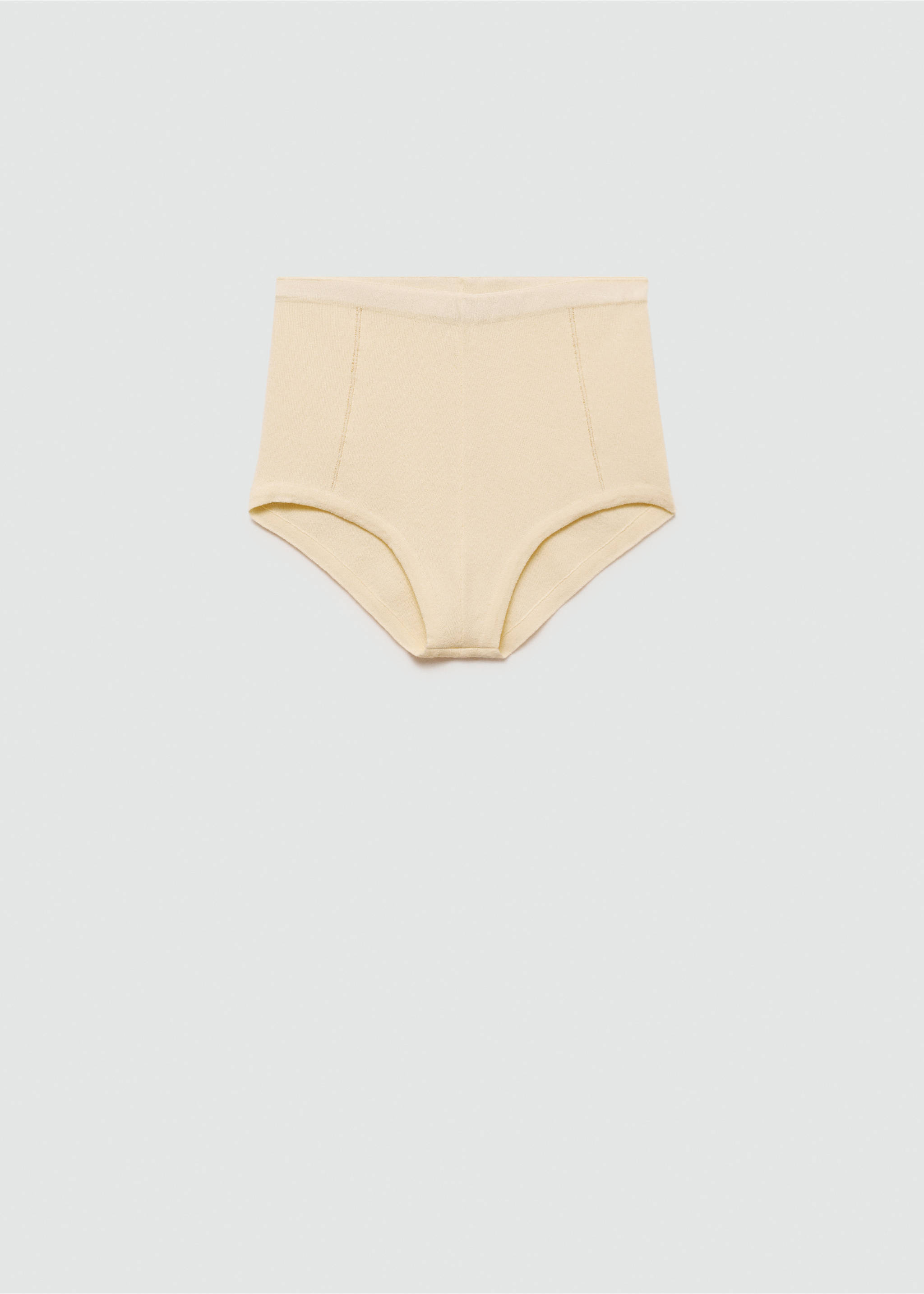 Knitted panties with decorative stitching - Article without model, Ecru. Ref: 77084791-00.