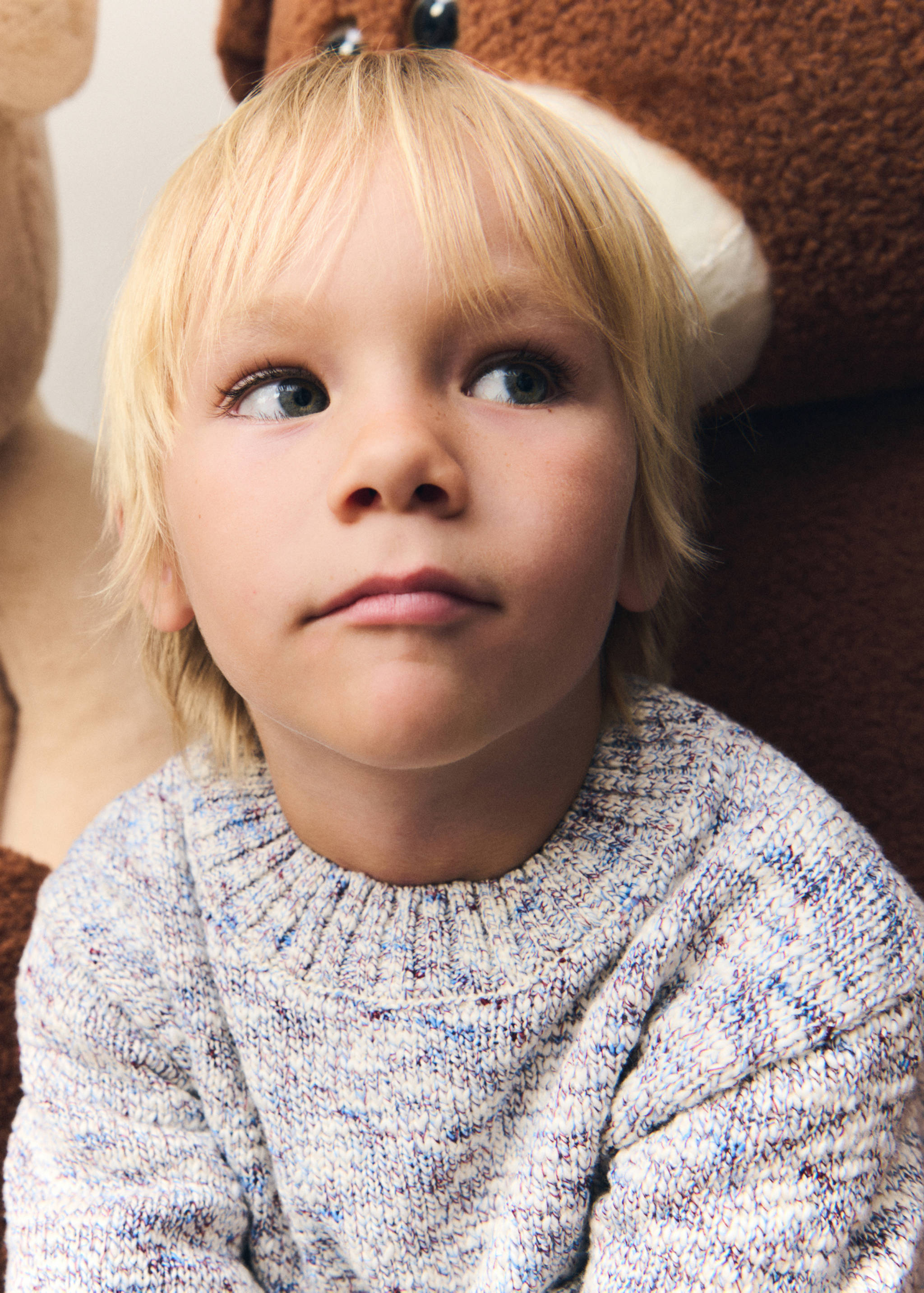 Pull-over combiné maille - Plan général