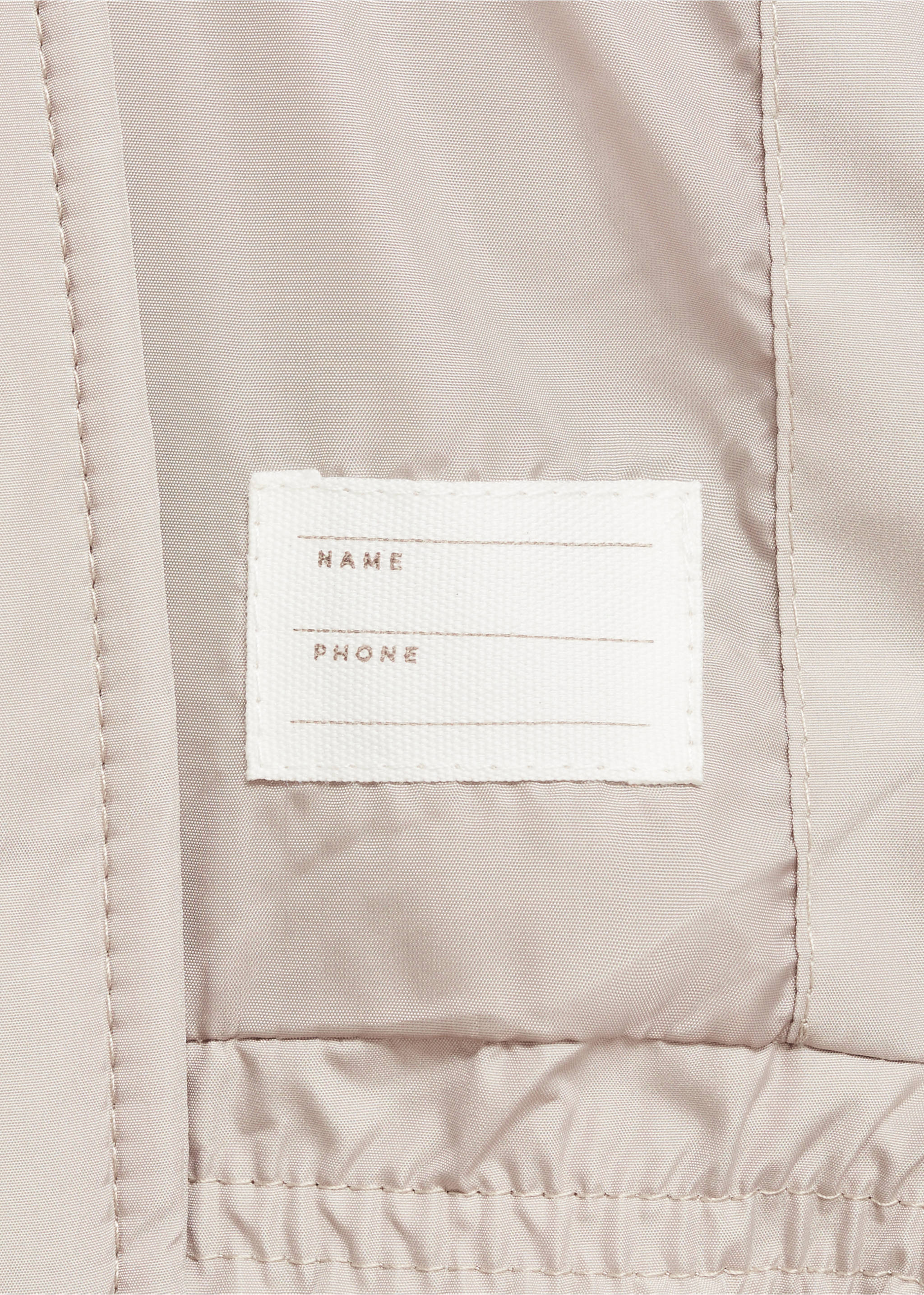 Hood puffer coat - Details of the article 0, Light/Pastel Grey. Ref: 77085146-00.