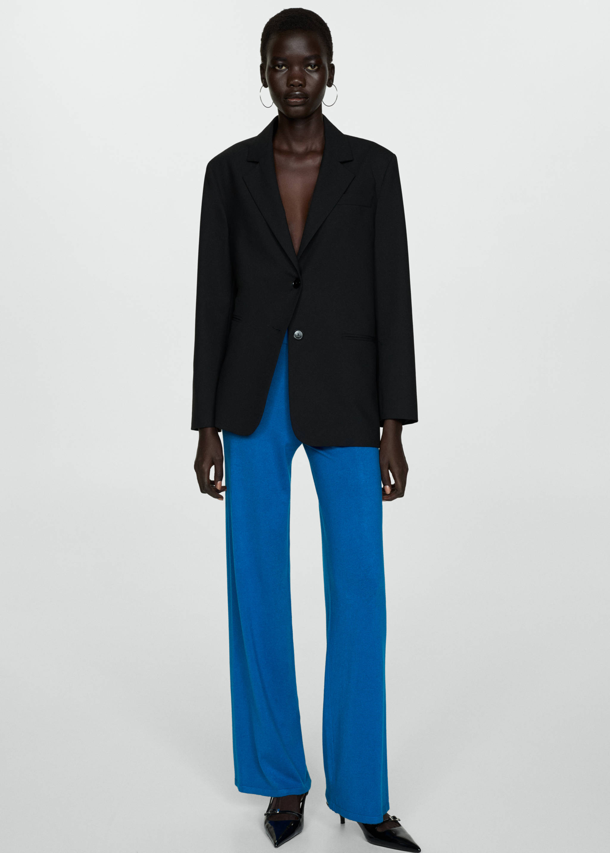 Knitted wide leg pants - Details of the article 2