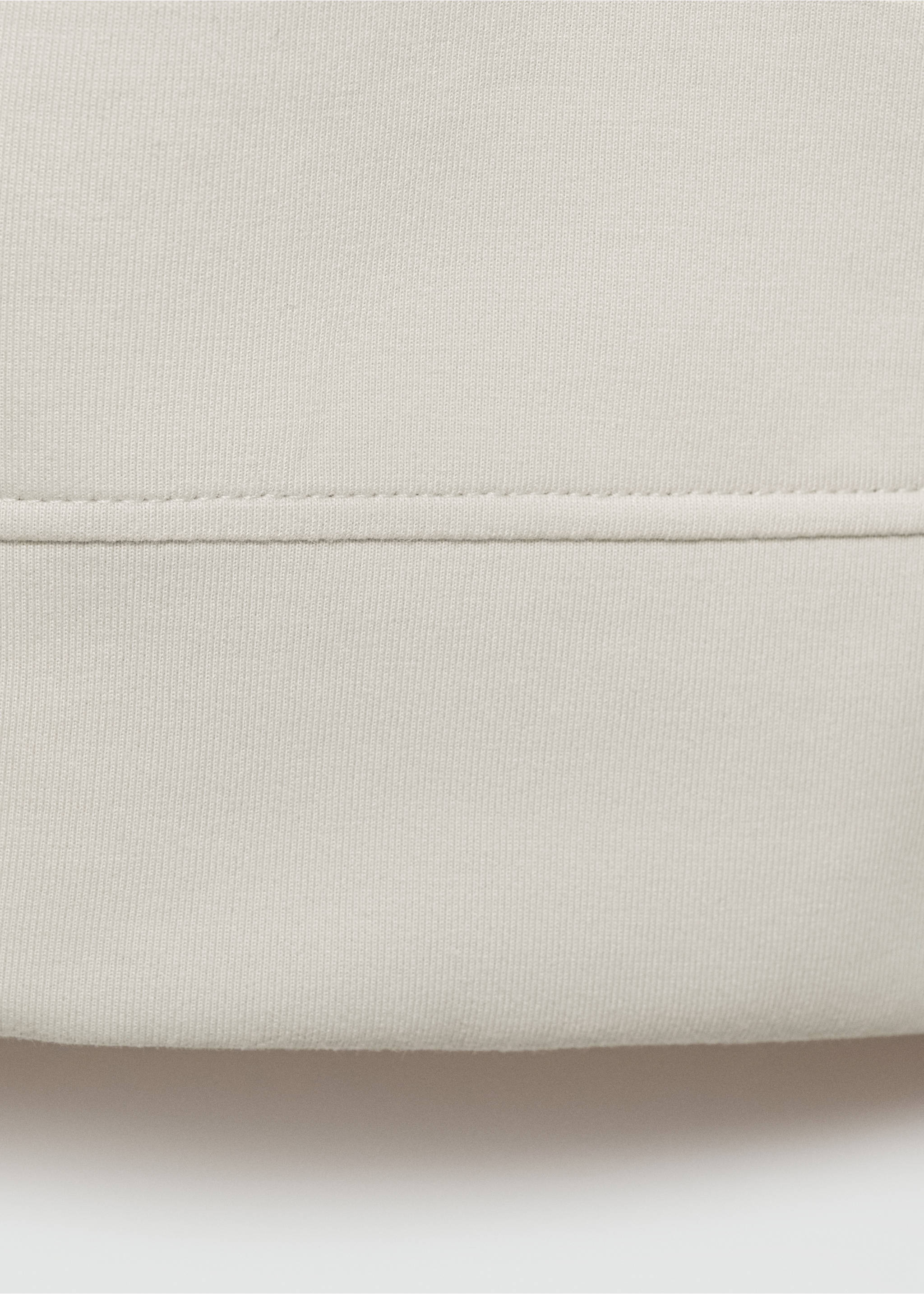 Regular fit sweatshirt-fabric polo shirt - Details of the article 0, Ice Grey. Ref: 77085149-00.