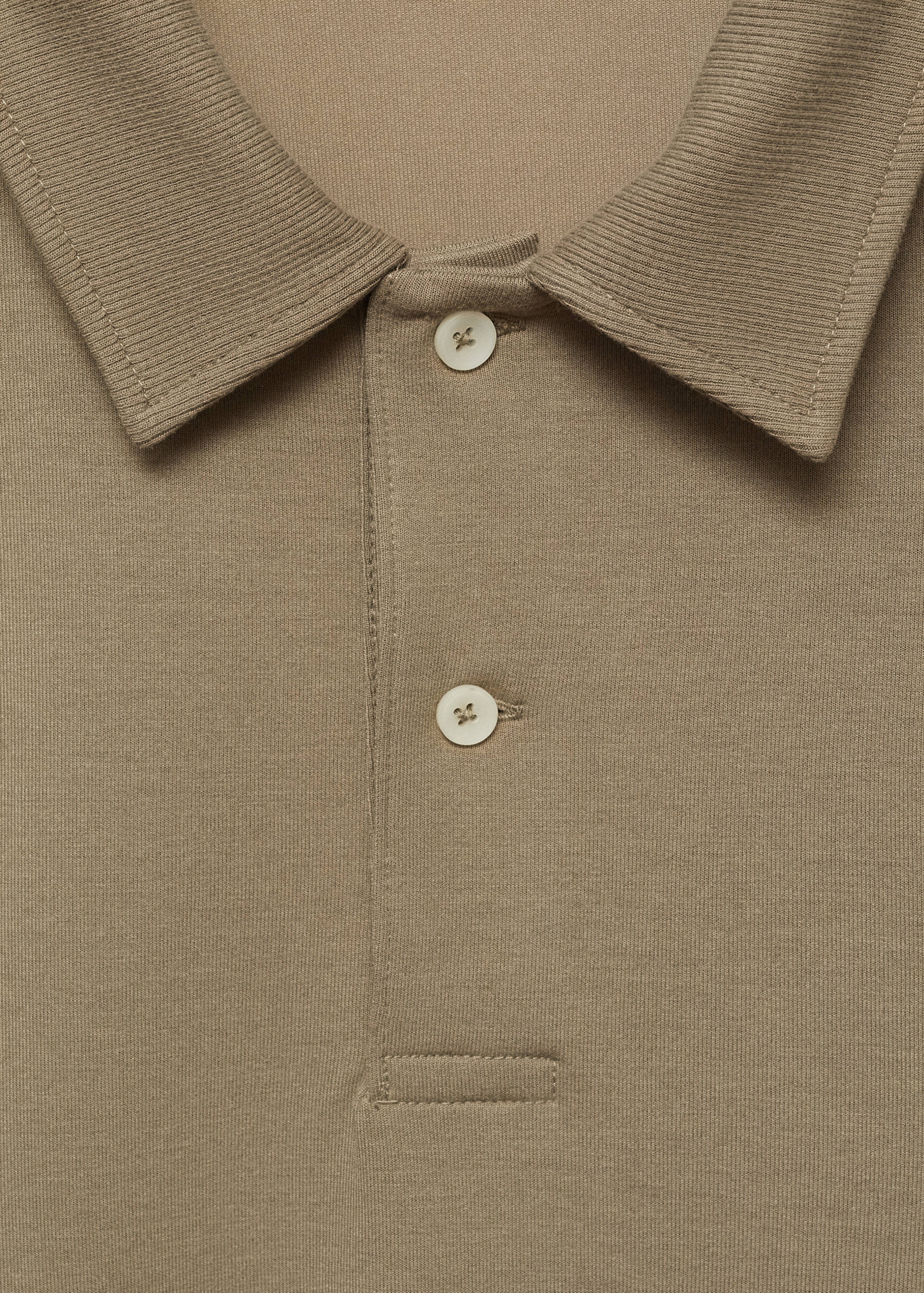 Regular fit sweatshirt-fabric polo shirt - Details of the article 8