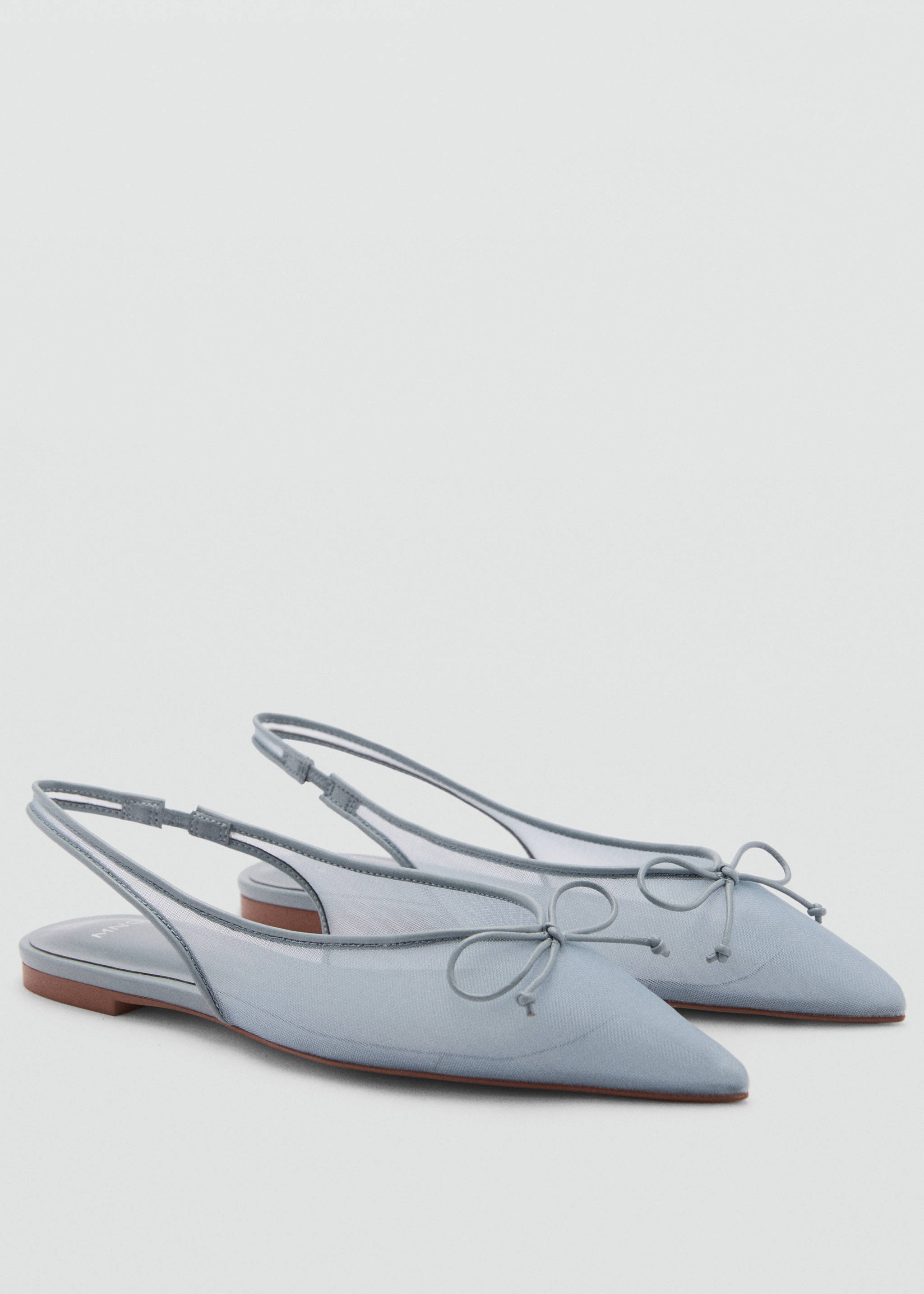 Ballet flats with bow detail - Medium plane