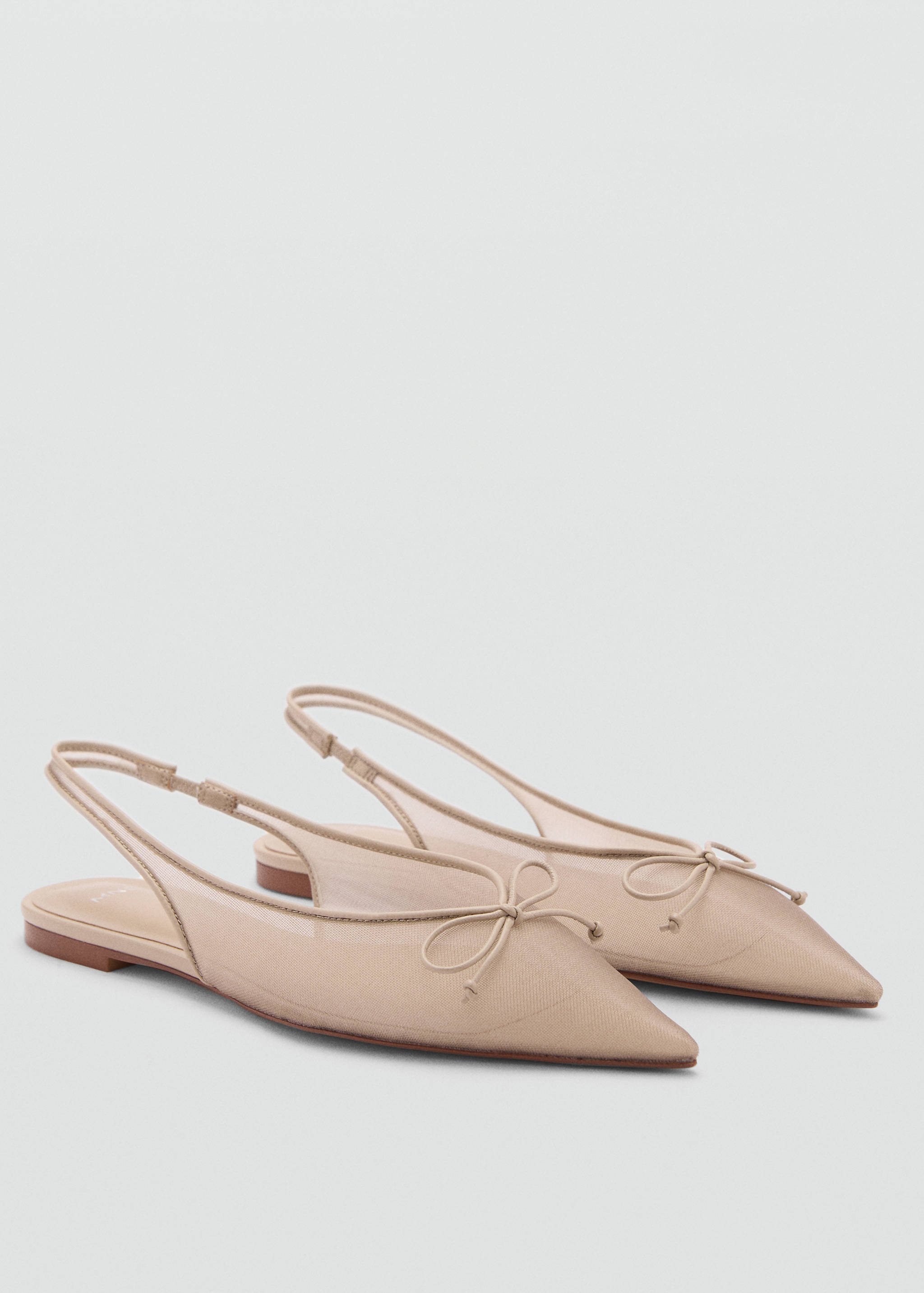 Ballet flats with bow detail - Medium plane