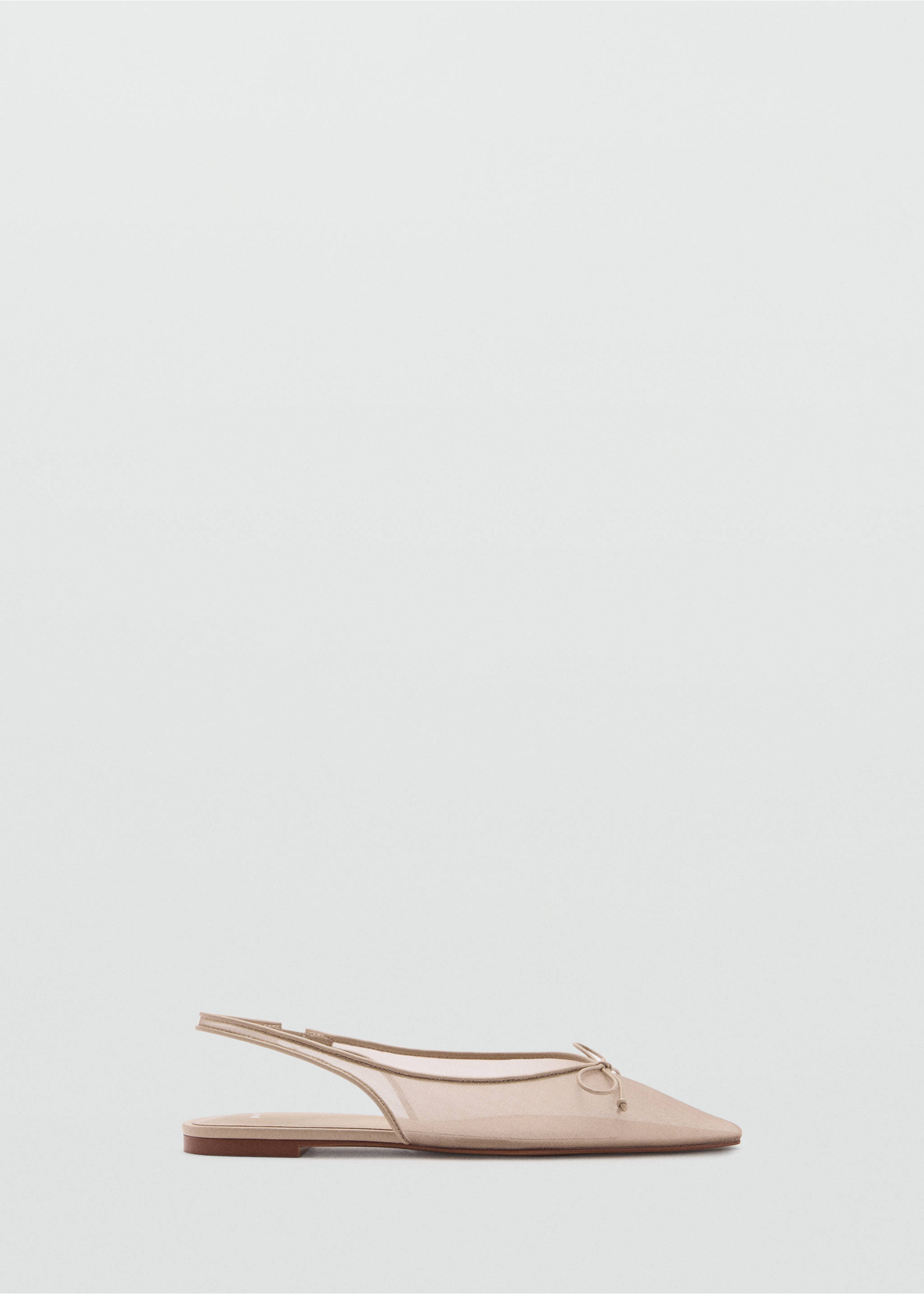 Ballet flats with bow detail - Article without model, Nude. Ref: 77085152-00.
