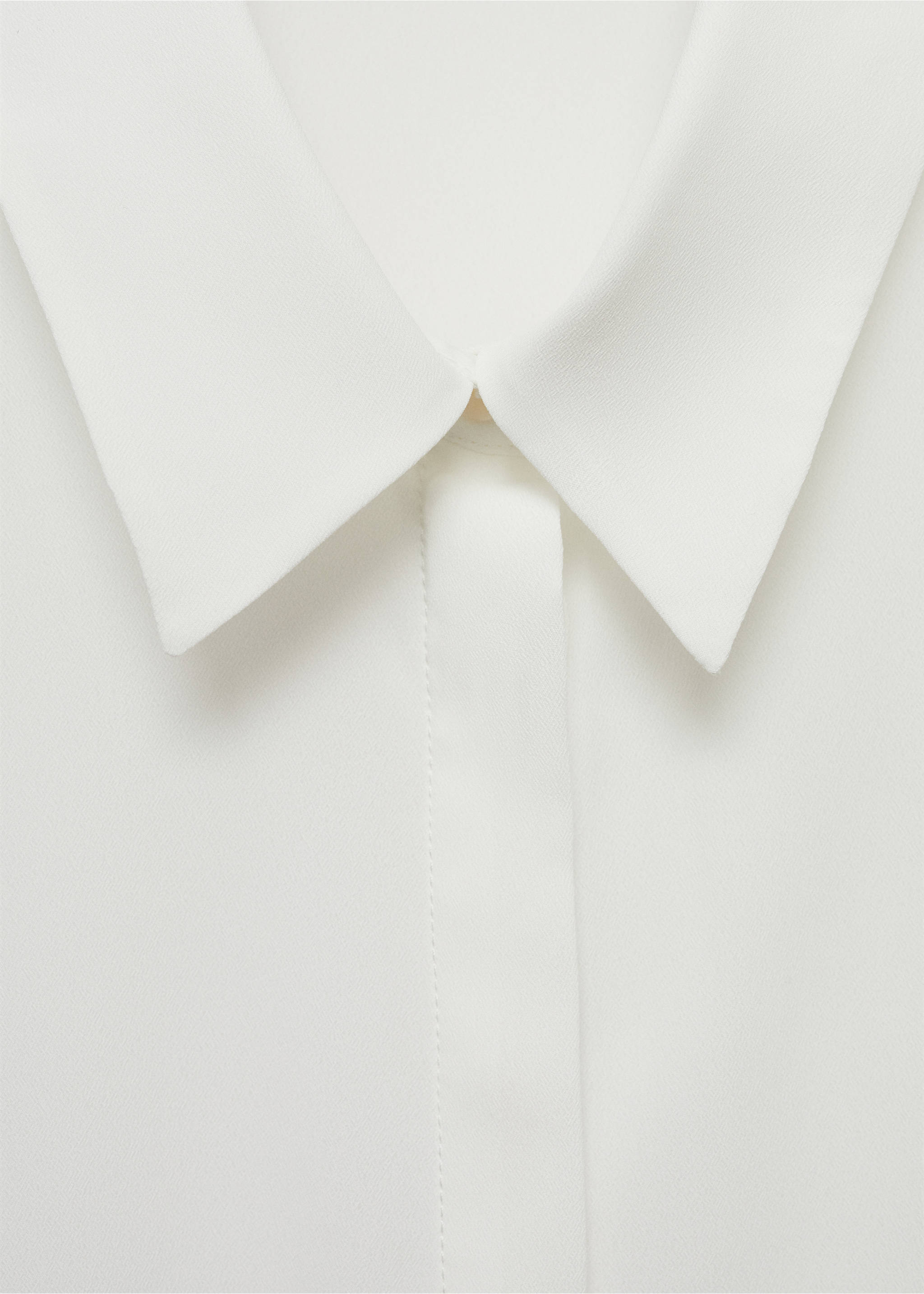 Camisa manga larga fluida - Detalle del artículo 0, Blanco roto. Ref: 77085628-00.