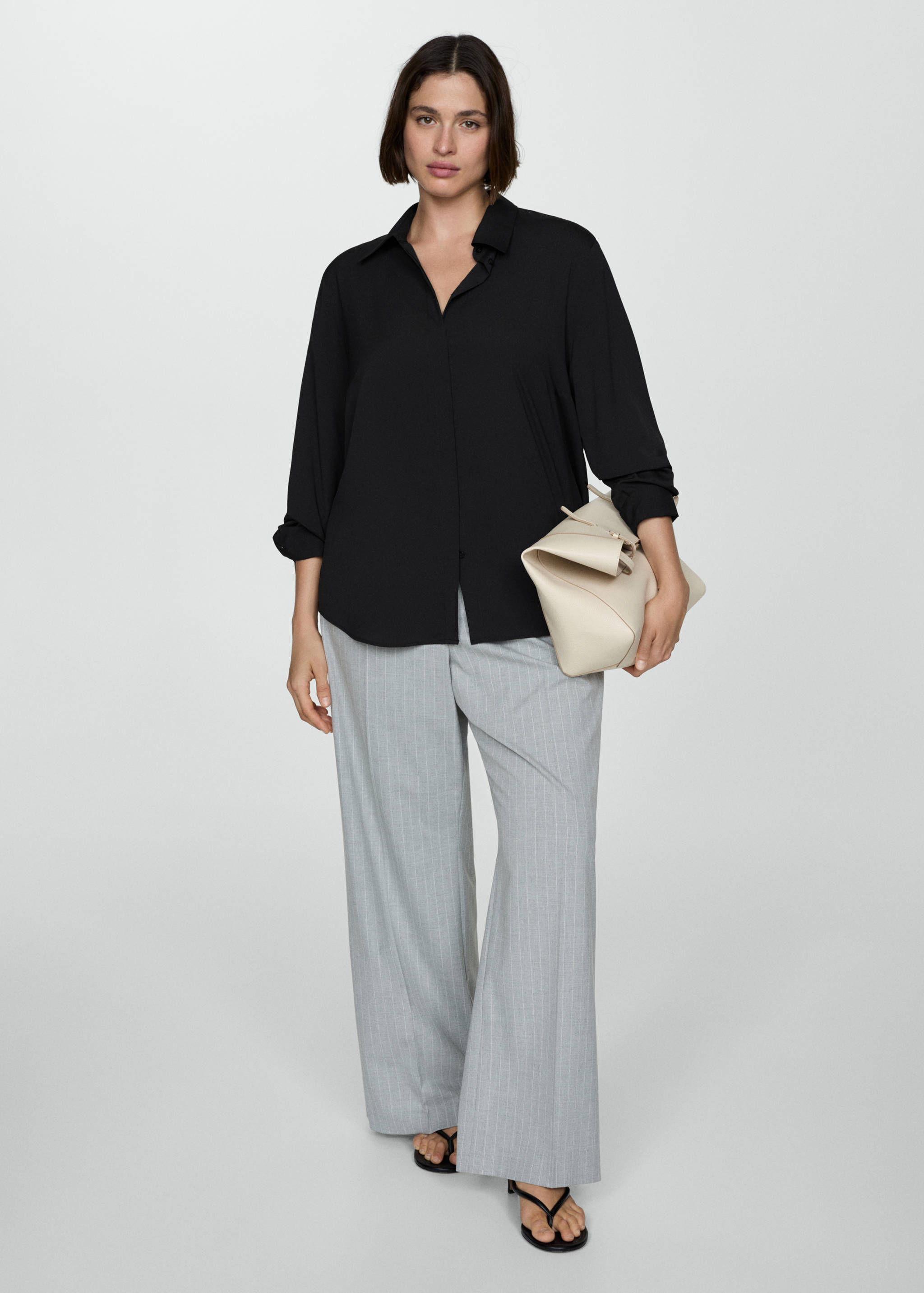 Fluid long-sleeved shirt - Details of the article 3