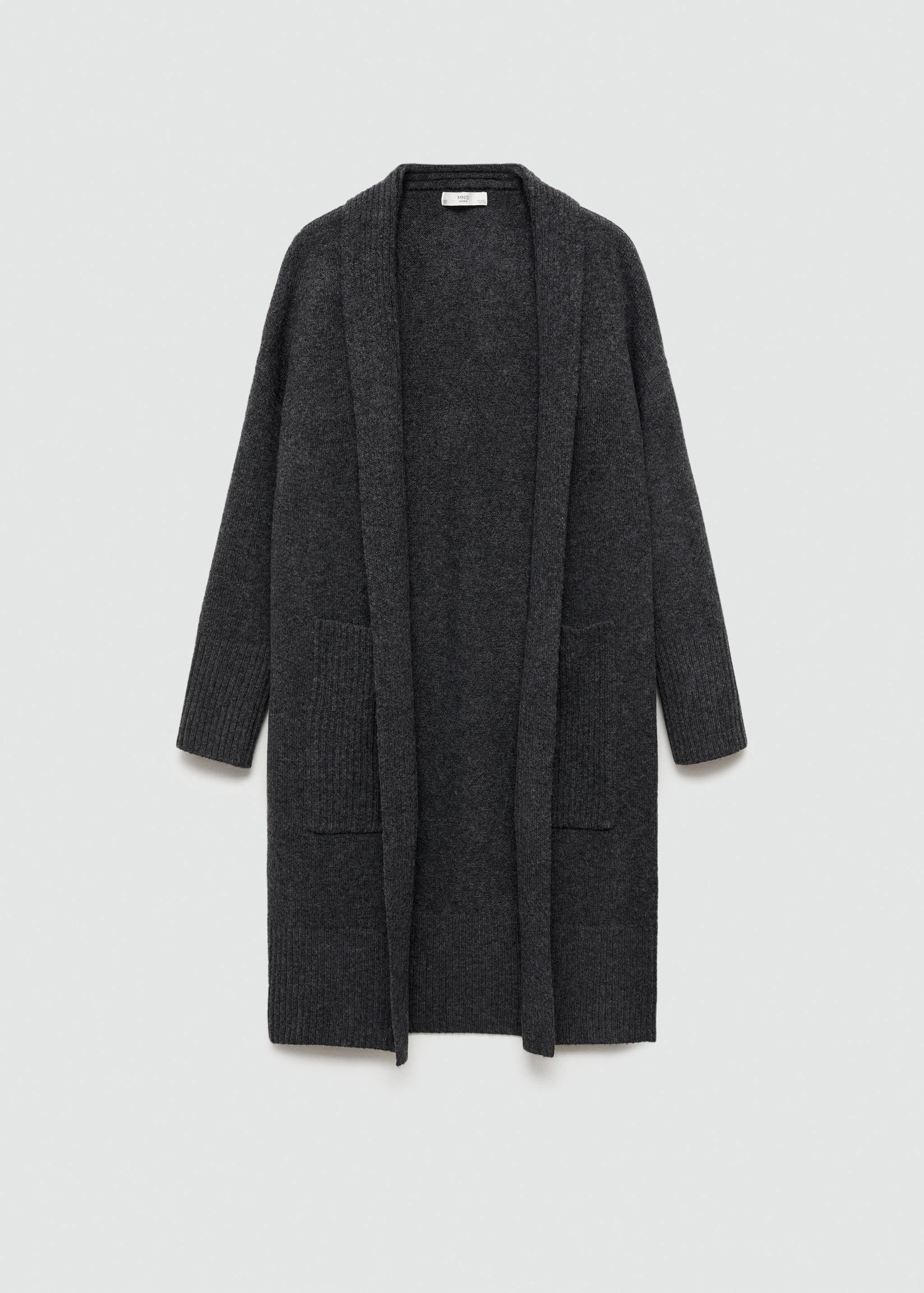 Oversized knitted cardigan - Article without model