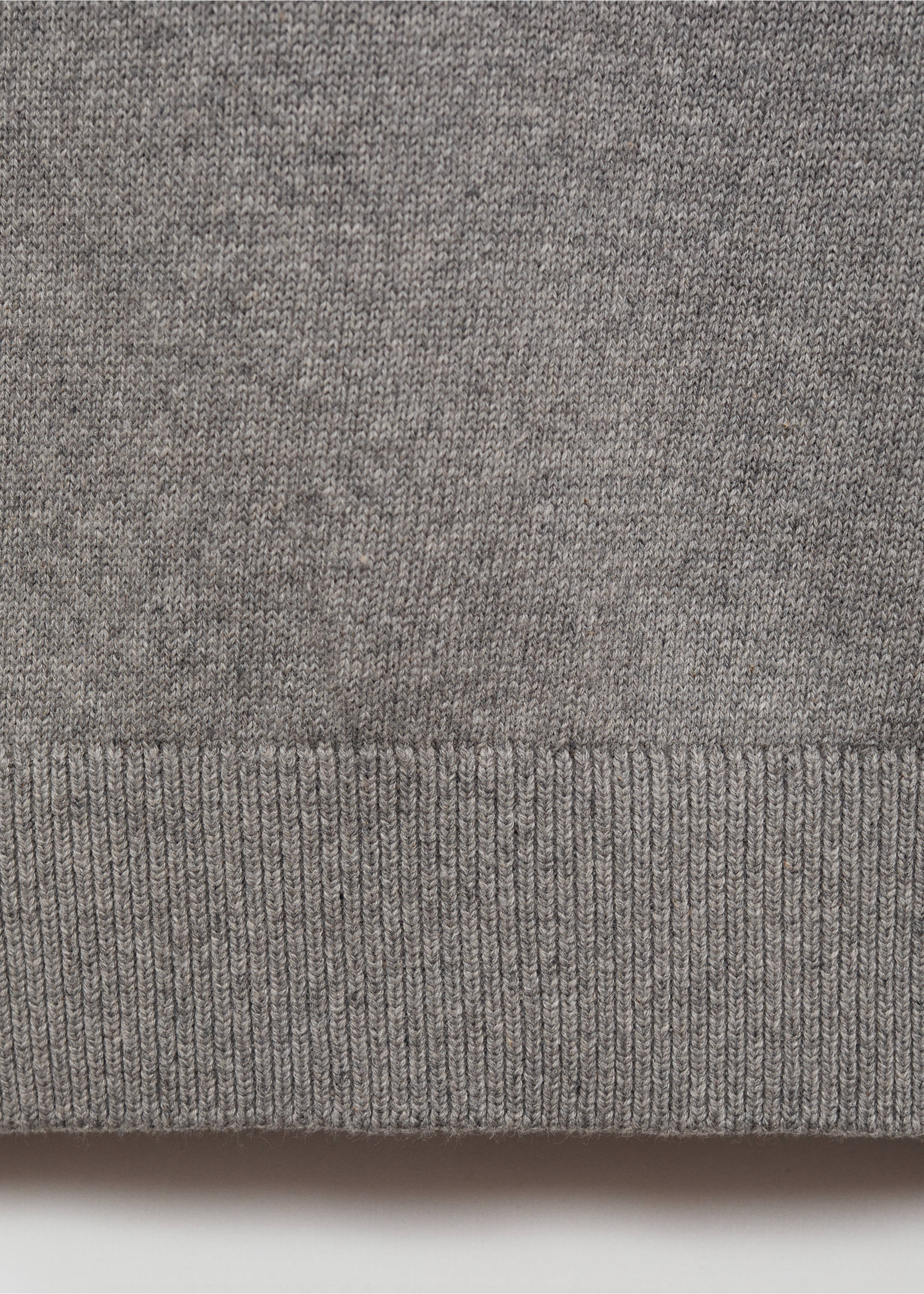 Sweter z kominowym kołnierzem - Szczegóły artykułu 0, Szary. Ref: 77085632-00.