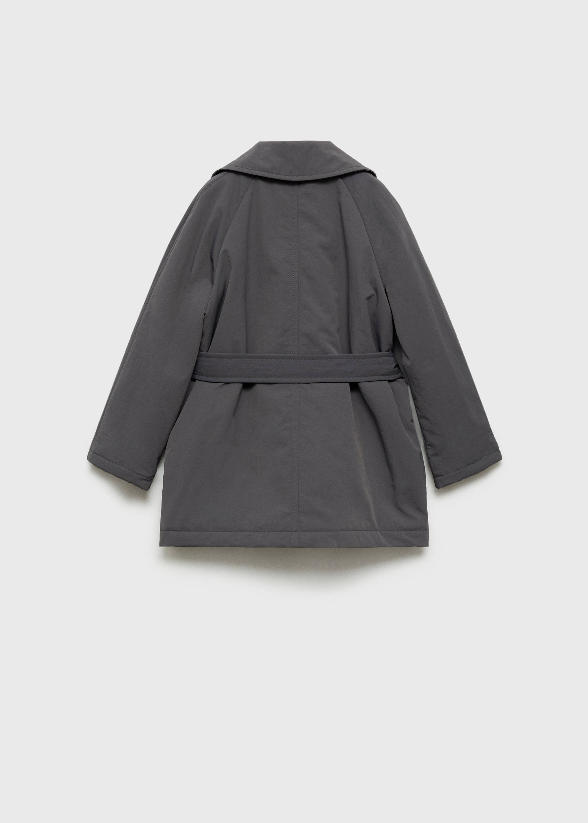 Quilted trench coat - Reverse of the article