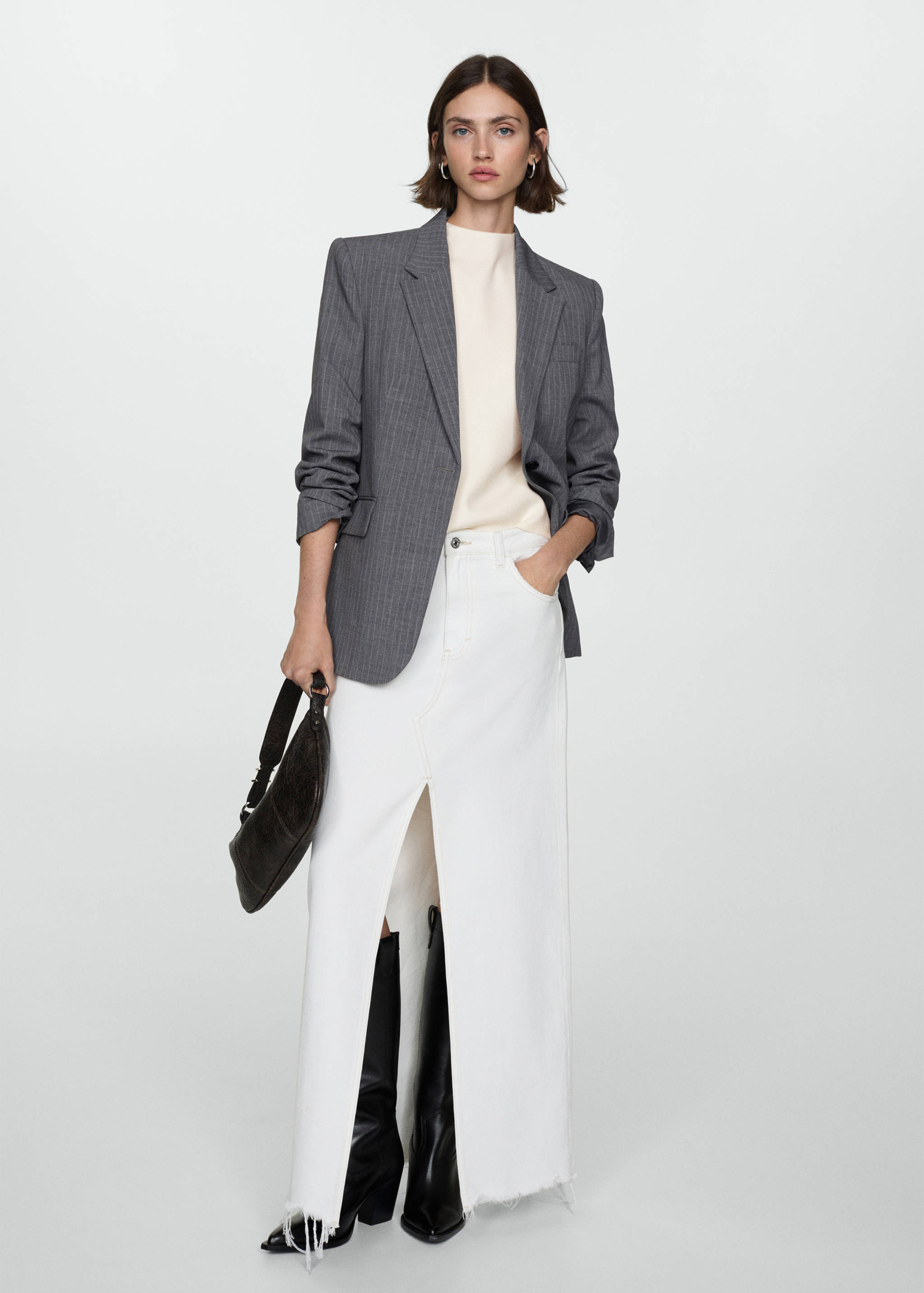 Pullover mit Perkins-Kragen - Allgemeine Ansicht