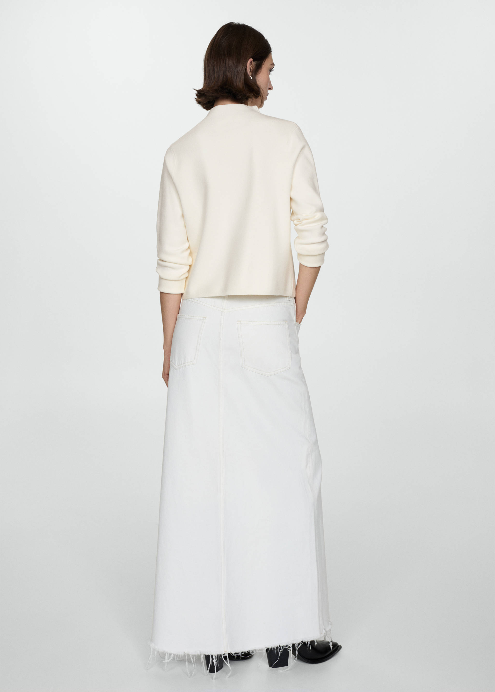 Pullover mit Perkins-Kragen - Rückseite des Artikels