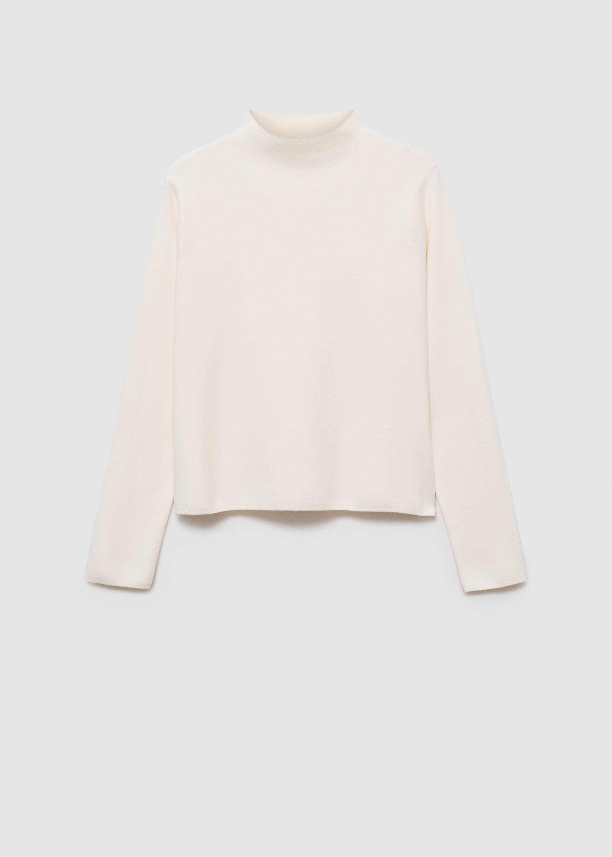 Perkins-neck sweater - Article without model, Ecru. Ref: 77085636-00.