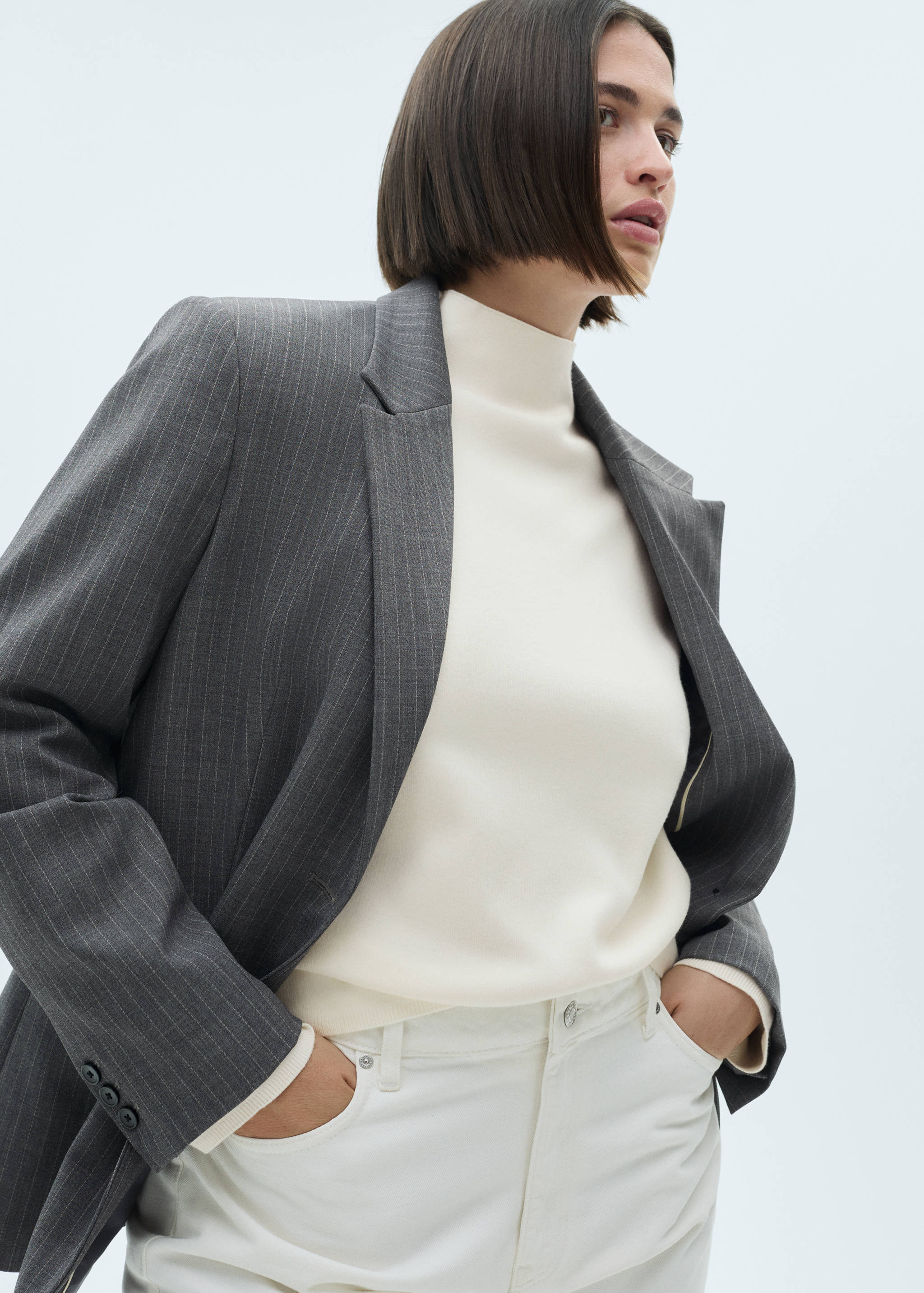 Pullover mit Perkins-Kragen - Detail des Artikels 5