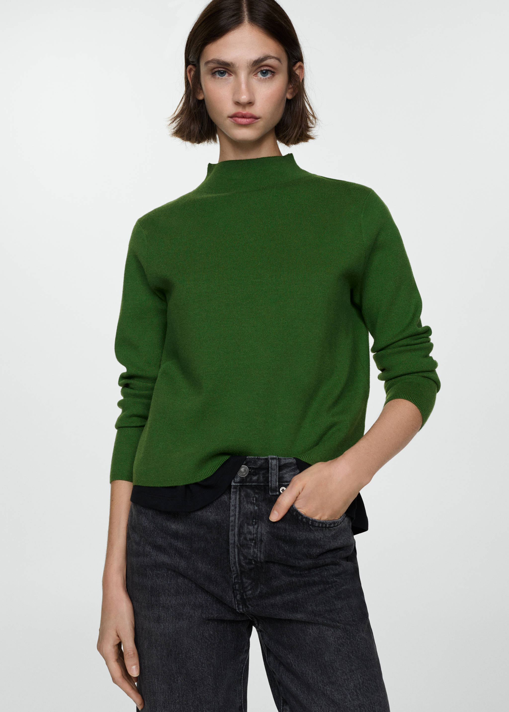 Perkins-neck sweater - Medium plane