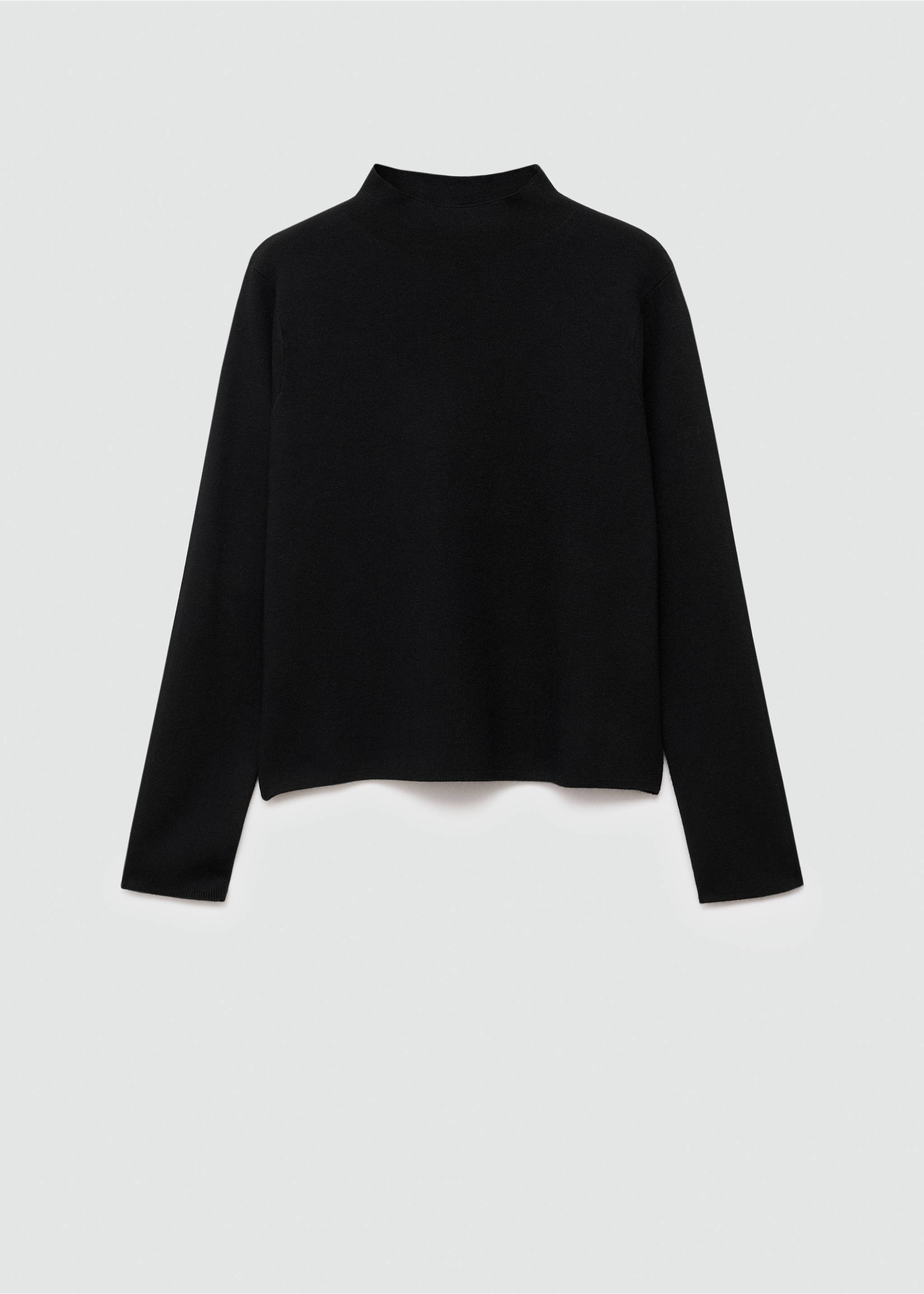 Pull-over col montant - Article sans modèle, Noir. Ref: 77085636-00.