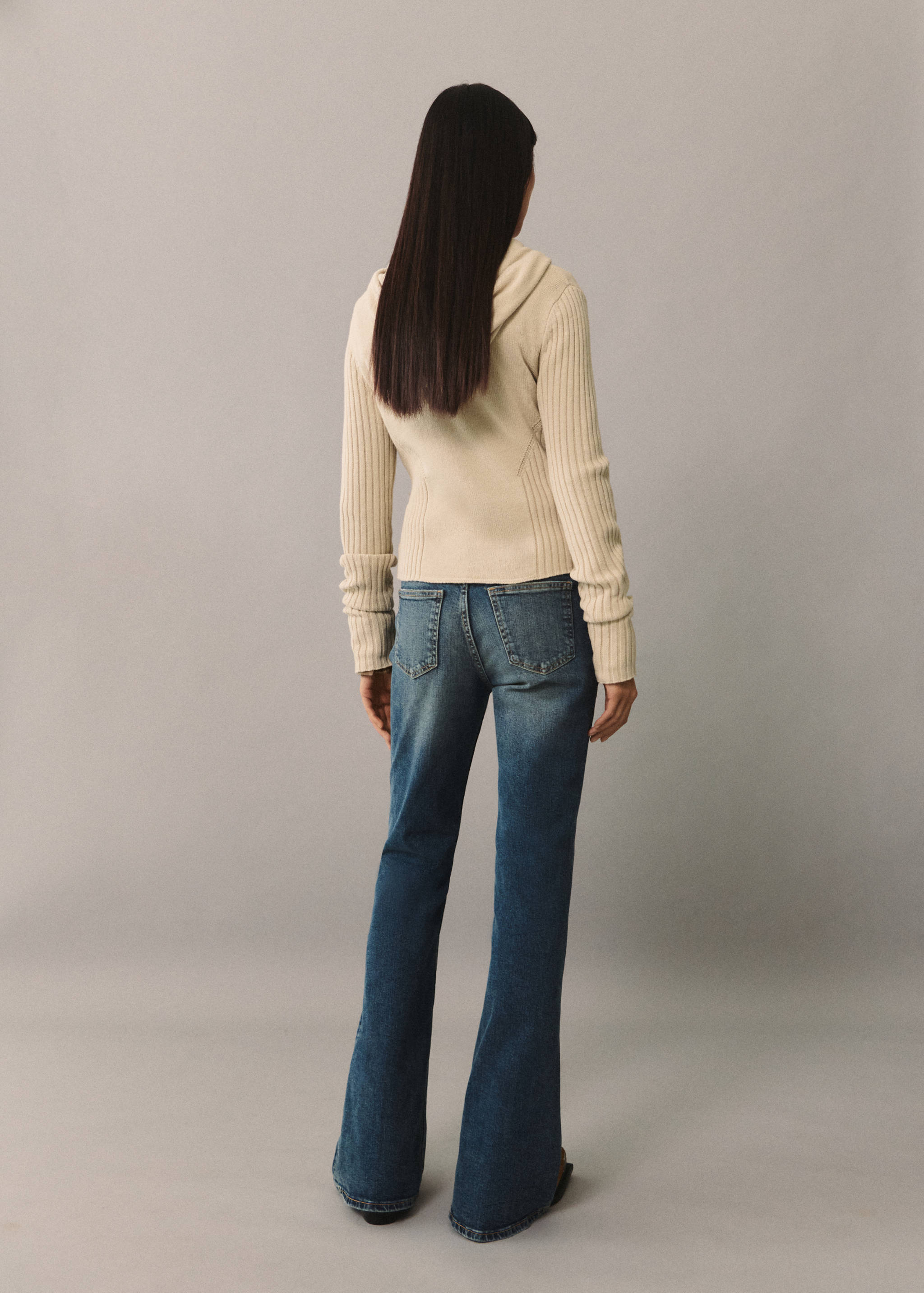 Cárdigan capucha cremallera - Reverso del artículo