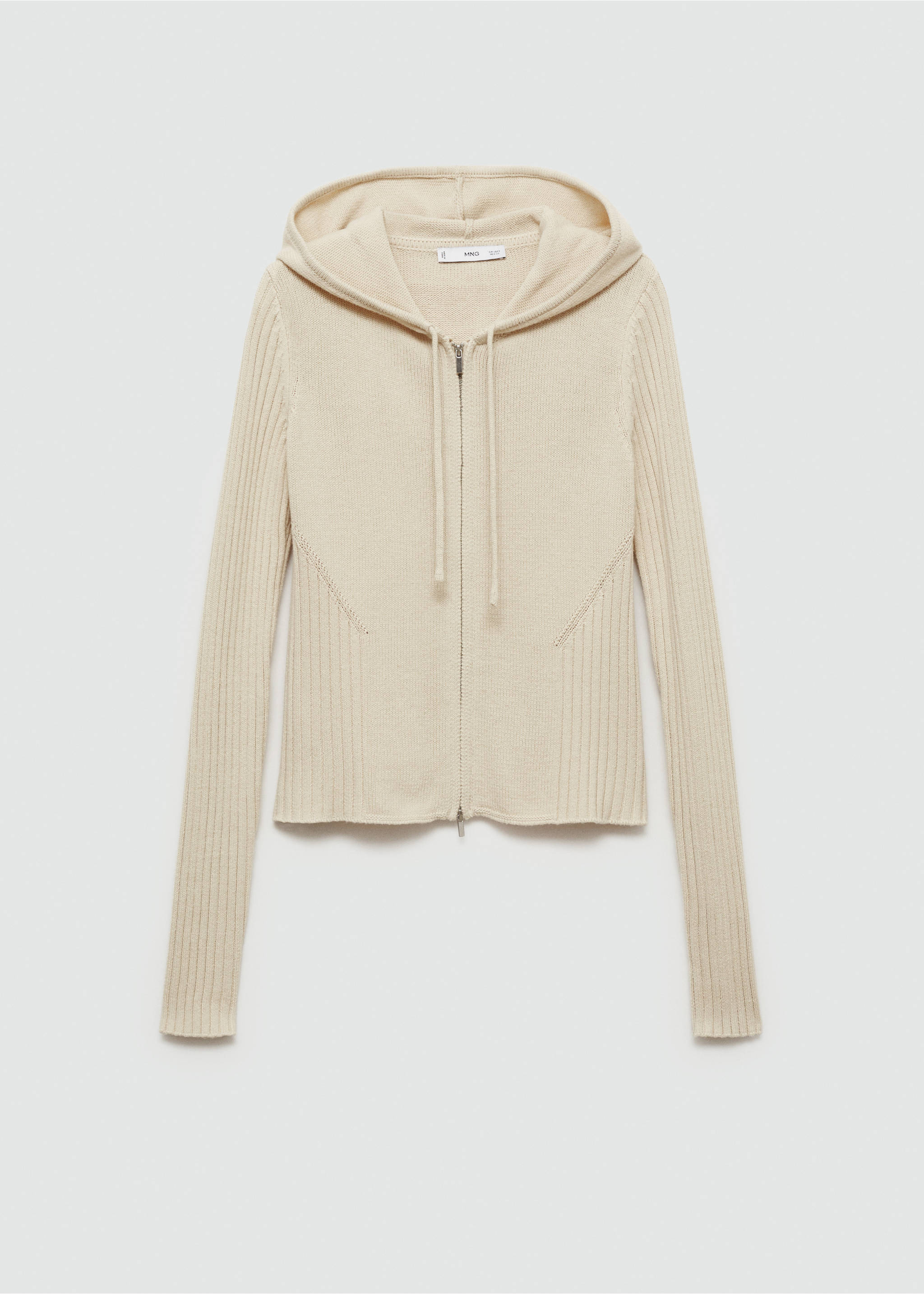 Cárdigan capucha cremallera - Artículo sin modelo, Crudo. Ref: 77085641-00.