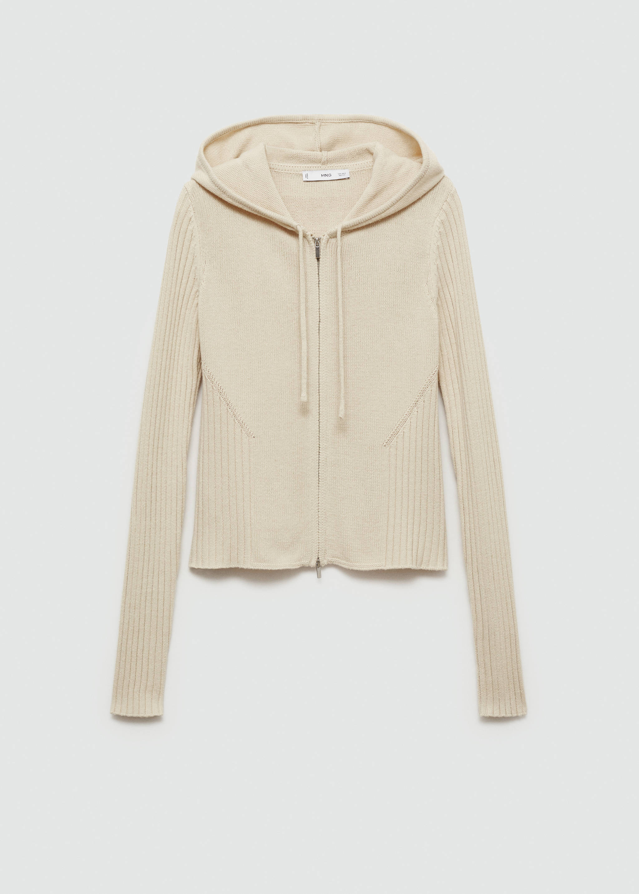 Cárdigan capucha cremallera - Artículo sin modelo