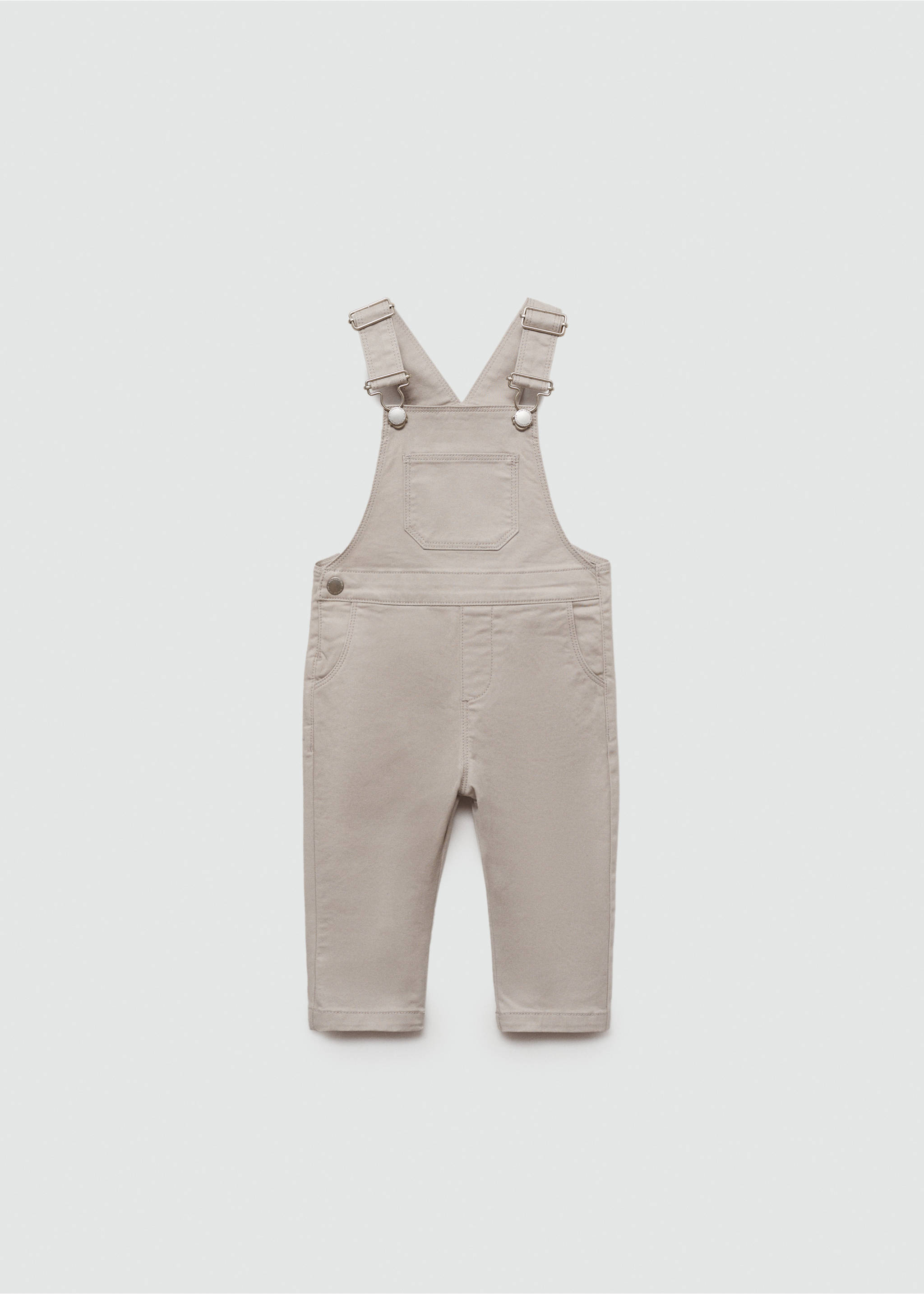 Pockets long dungarees - Article without model, Light/Pastel Grey. Ref: 77085644-00.